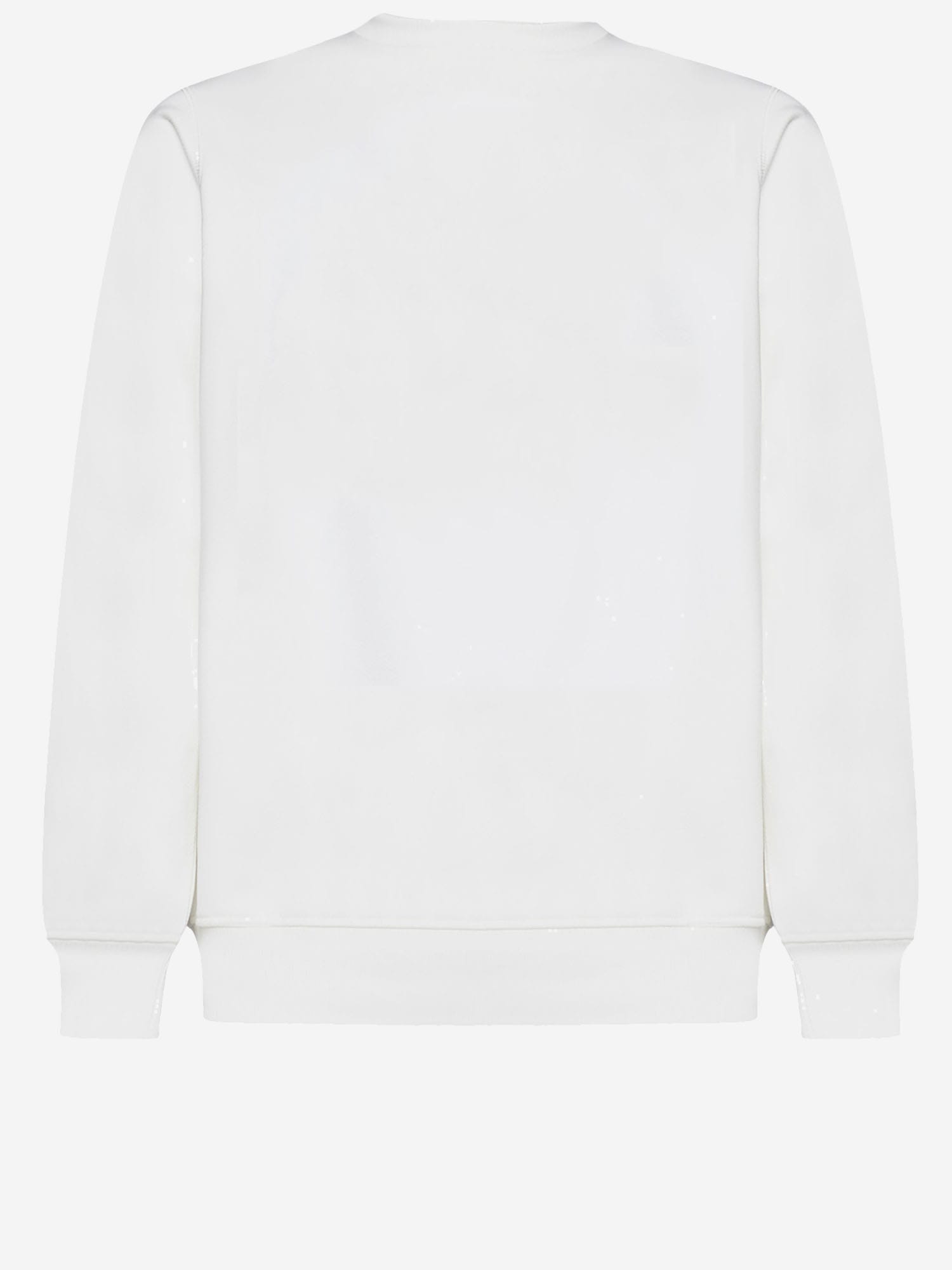 Casablanca Le Joueur Beaded Cotton Sweatshirt In White