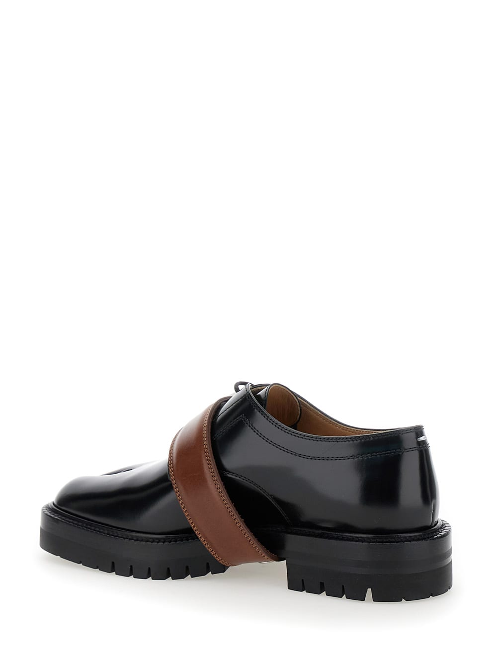 Shop Maison Margiela Tabi County Combat Low-top In Black