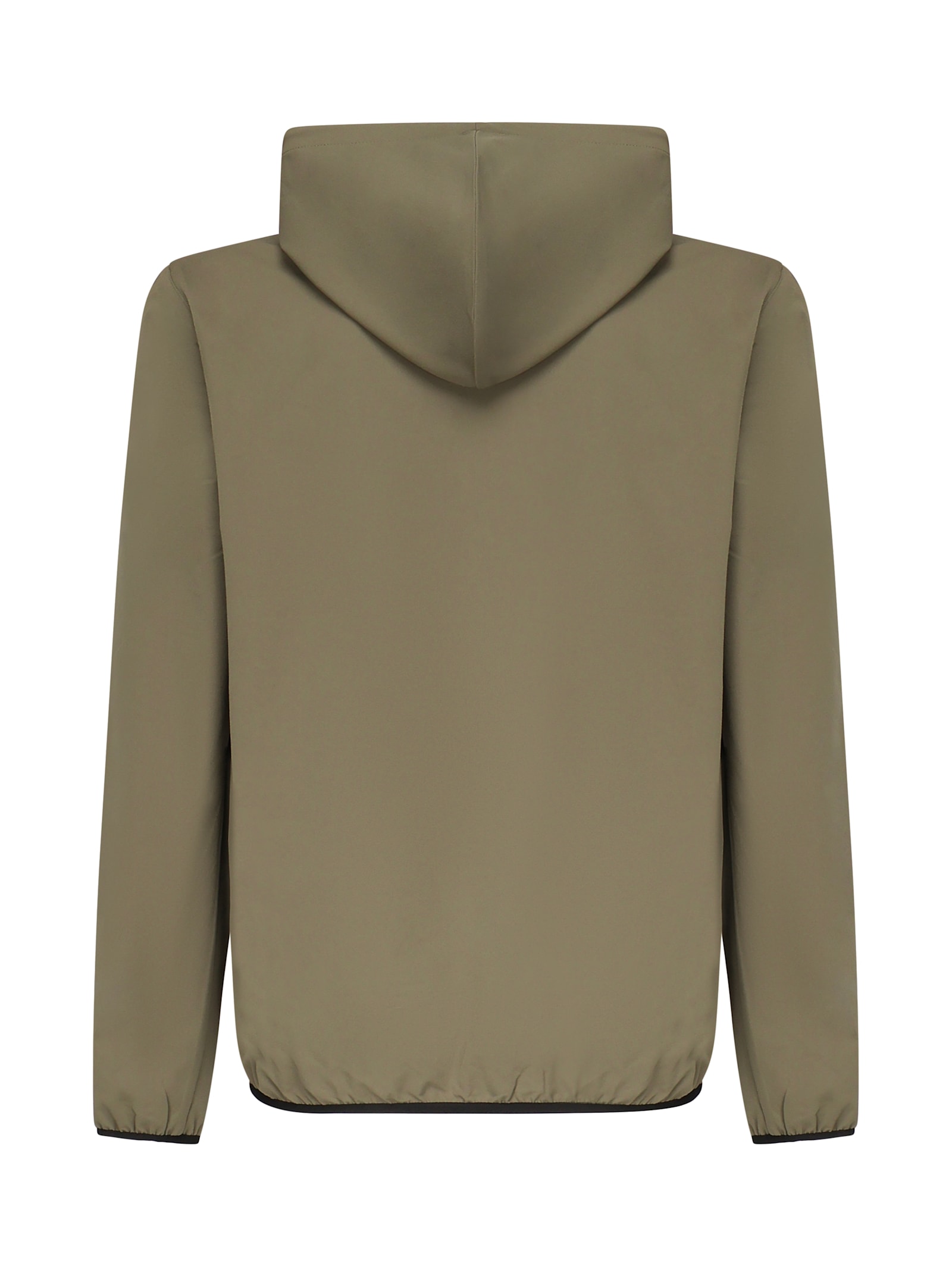 K-way Zipped Drawstring Jacket In Green