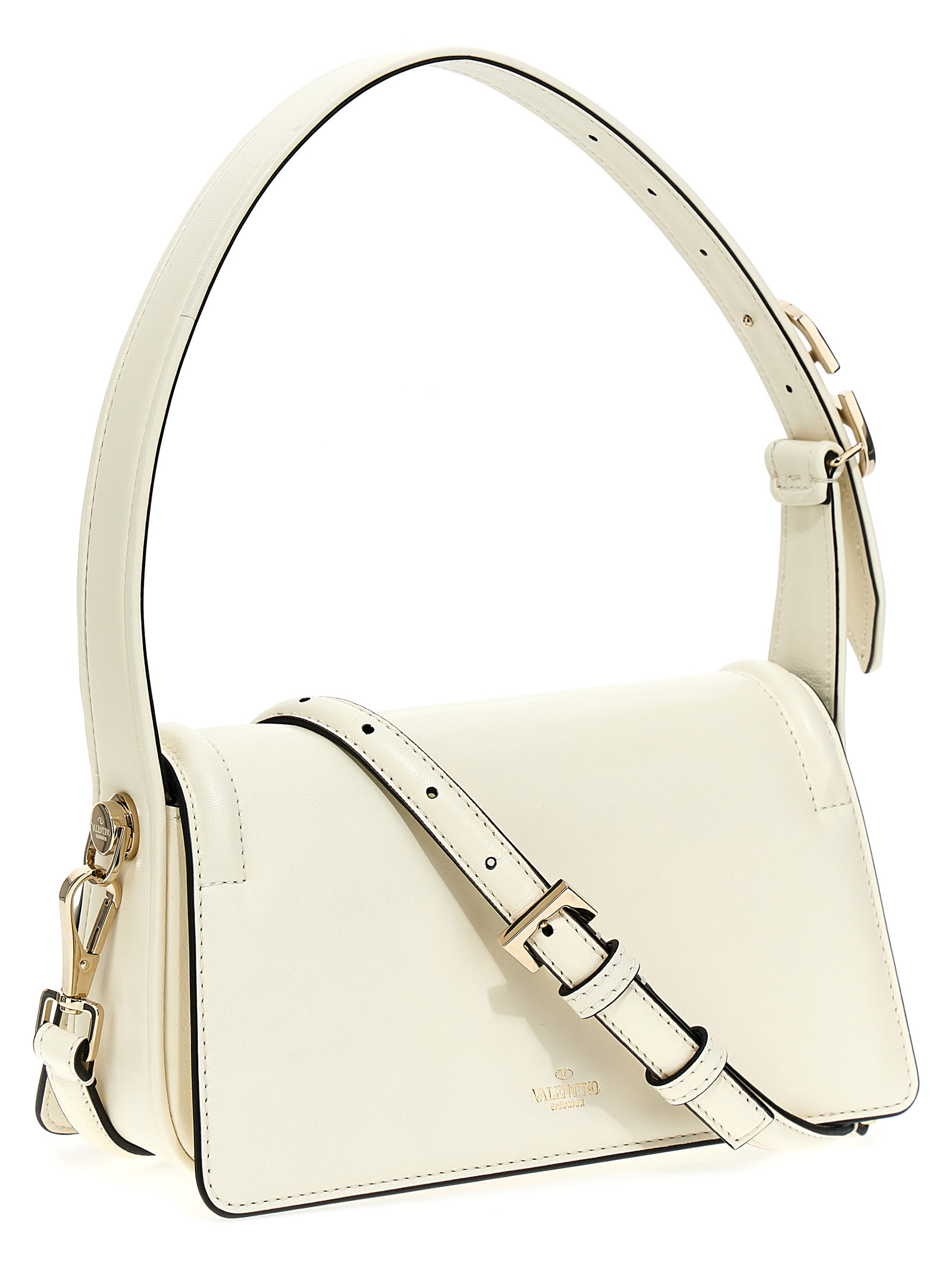 Shop Valentino Garavani Le Petit Deuxième Small Shoulder Bag In White