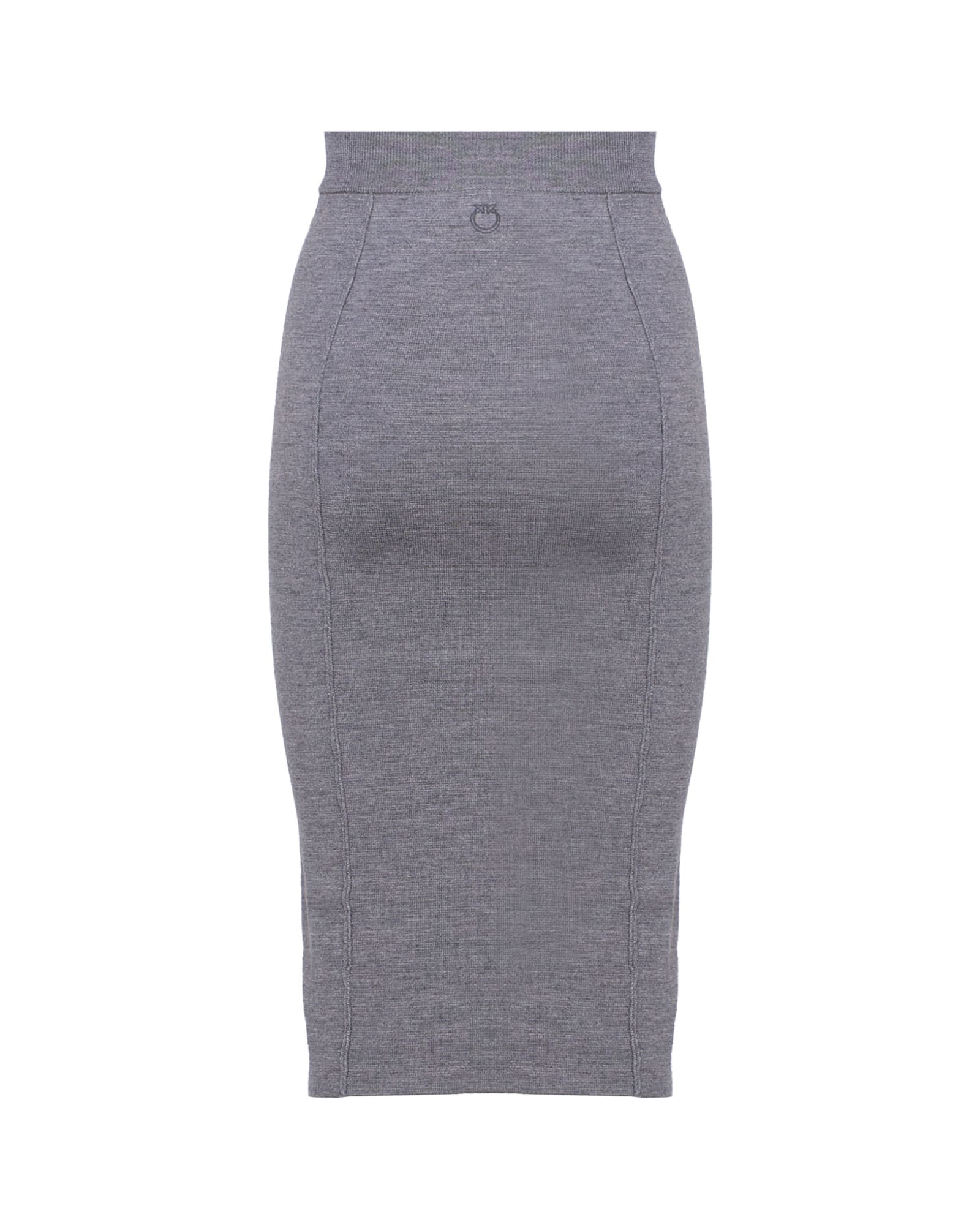 Shop Pinko Pencil Skirt In Grey