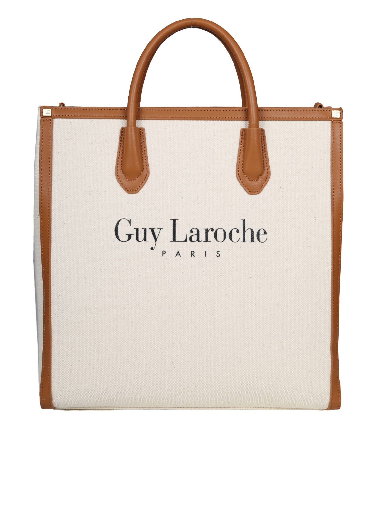 Guy Laroche Vertical Tote Bag In Tan