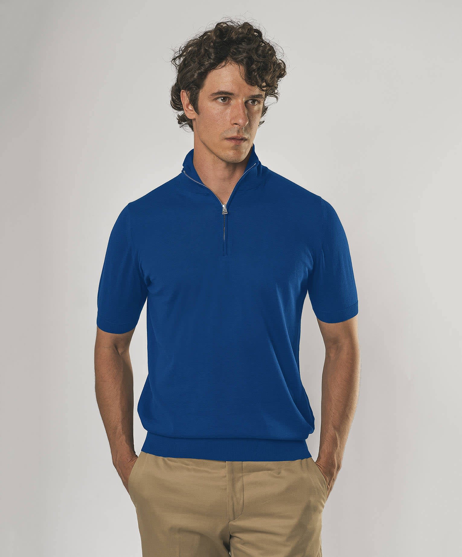 Larusmiani Paul T-shirt With Zip Sweater