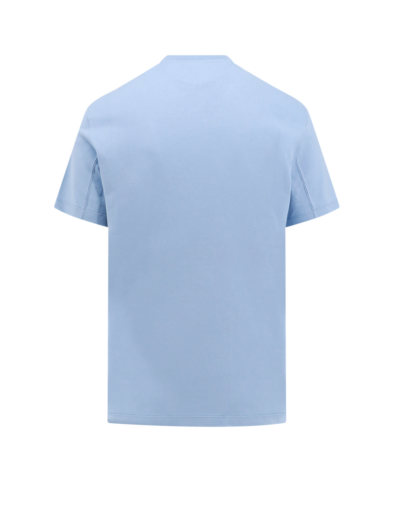 Shop Brunello Cucinelli T-shirt In Gnawed Blue