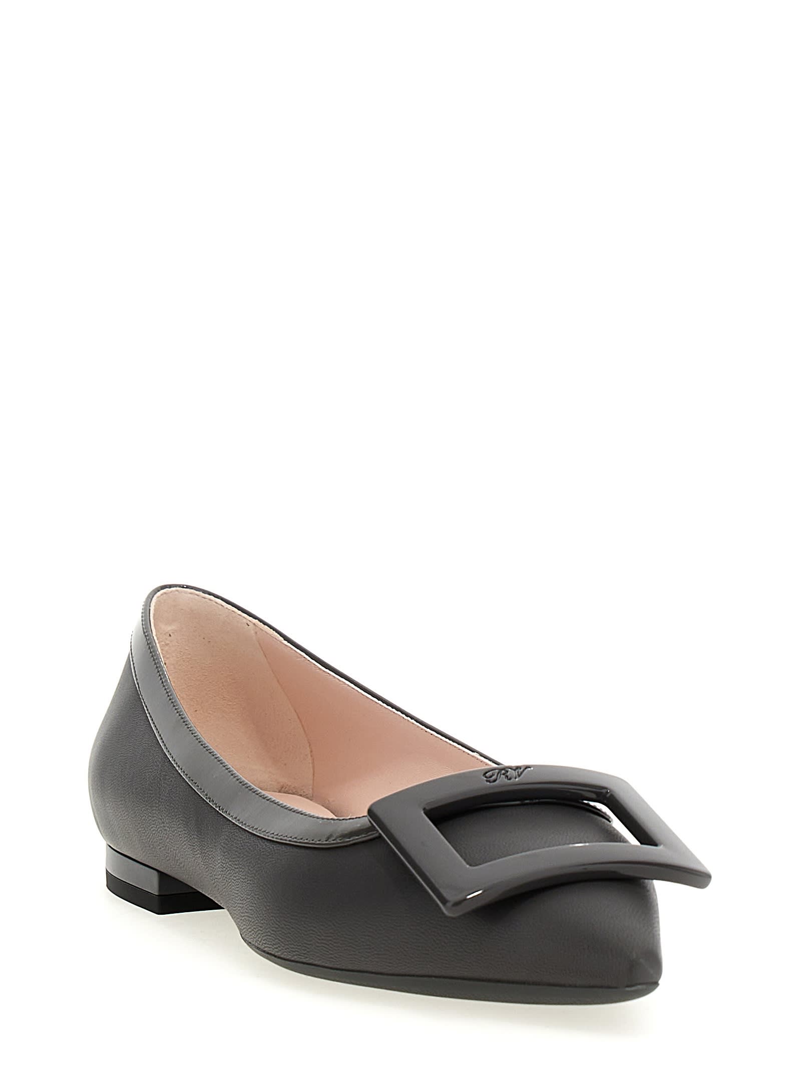 Roger Vivier Gommettine Ballet Flats In Black