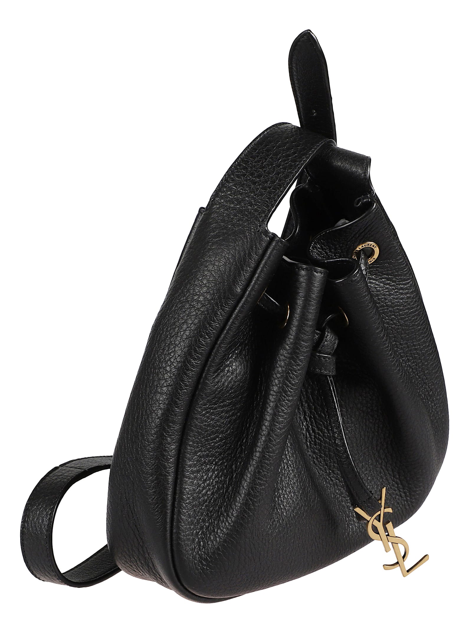 Saint Laurent Mini Paris Vii Hobo Bag In Black