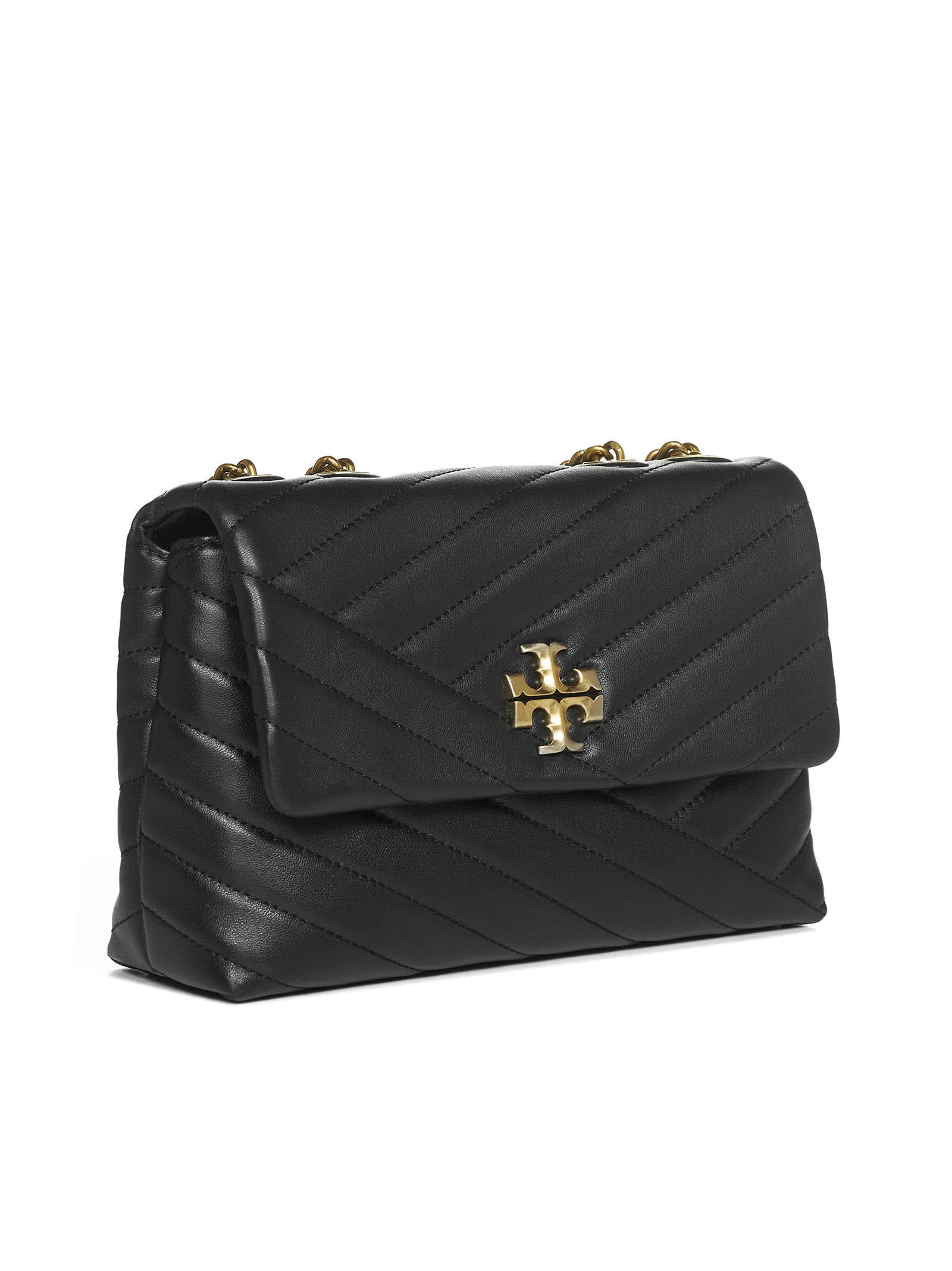 Tory Burch Small Kira Chevron Convertible Crossbody Bag In Black