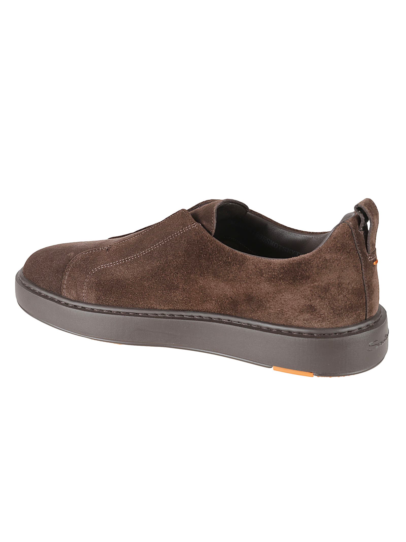 Shop Santoni Victory Sneakers In Dark Brown