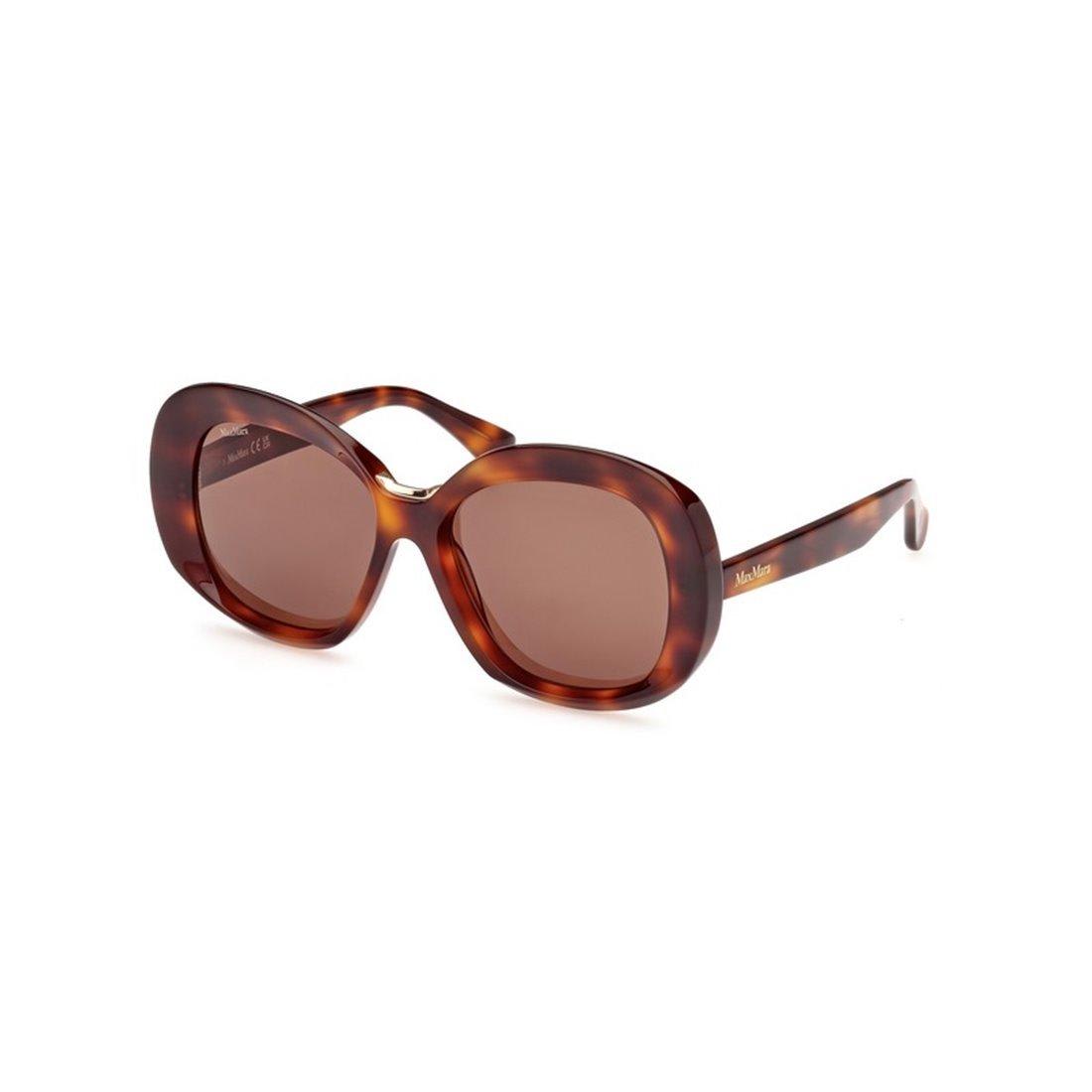 Shop Max Mara Butterfly Frame Sunglasses In 52e