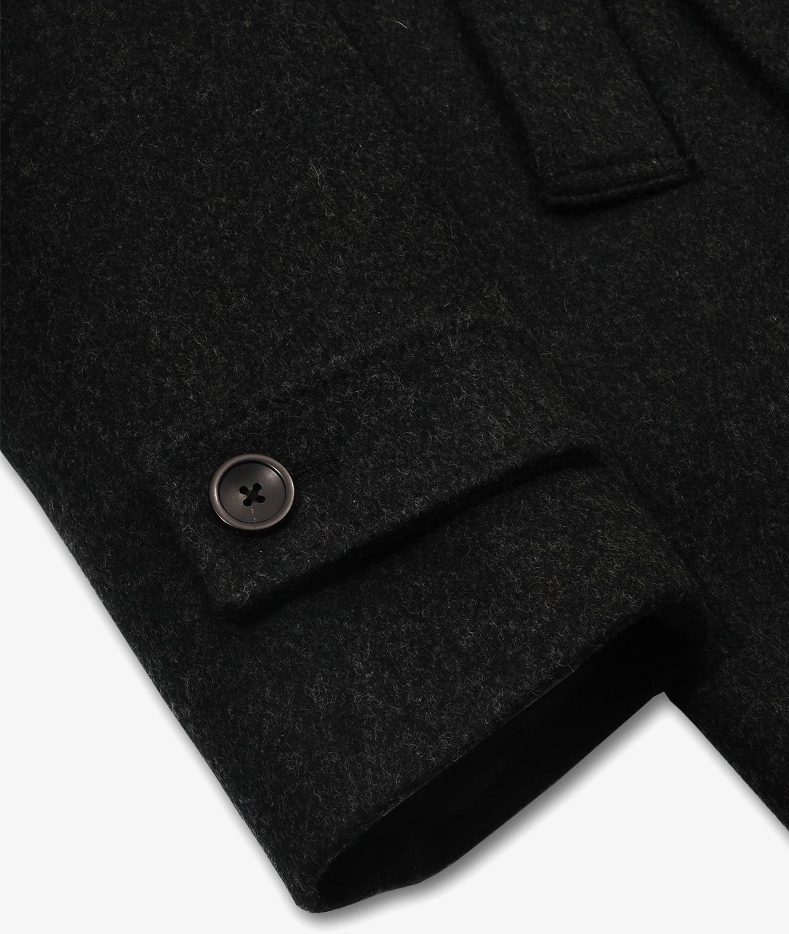 Larusmiani Wool And Cashmere Peacoat Fitz Roy Coat In Grey