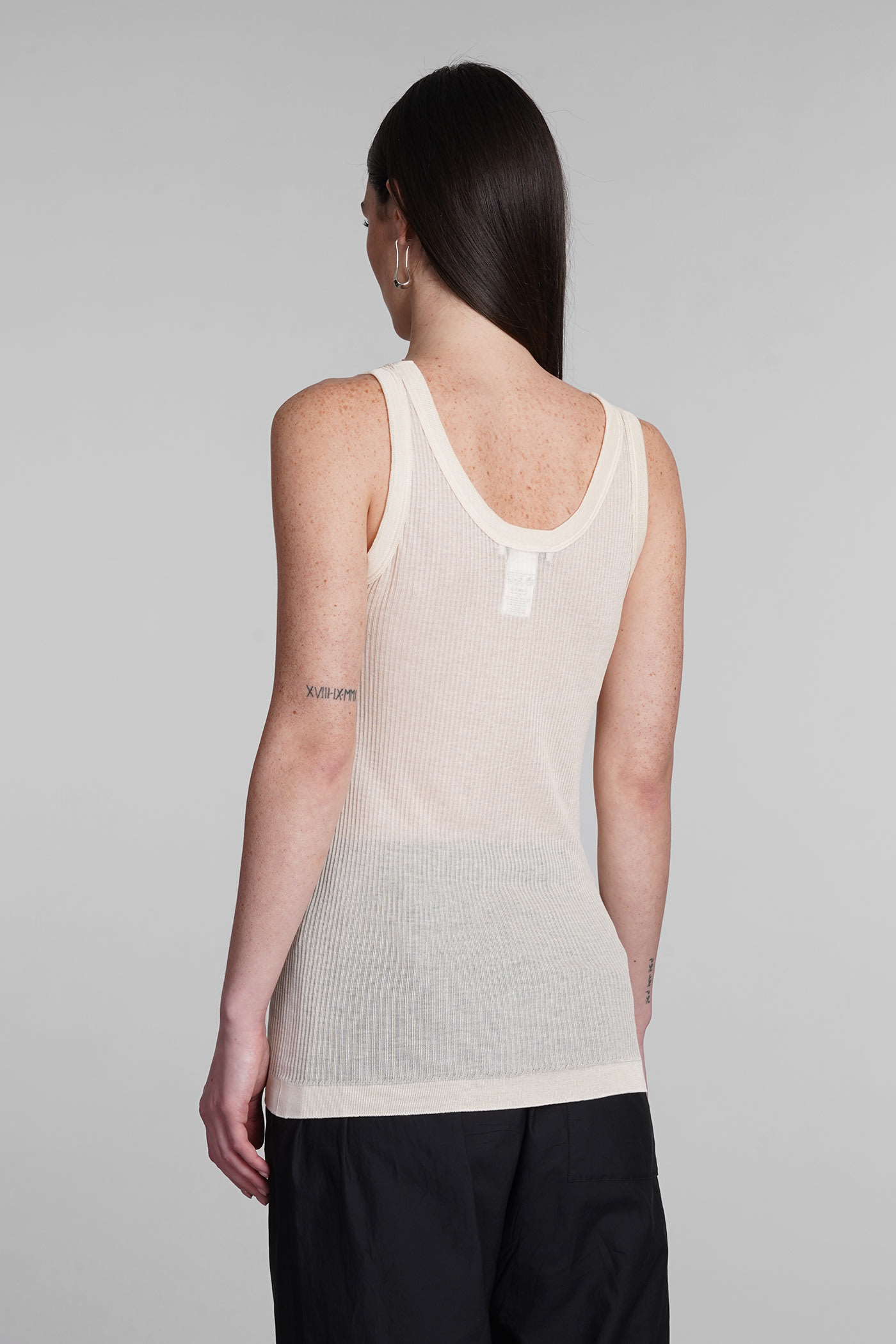 Lemaire Seamless Sleeveless Top In White