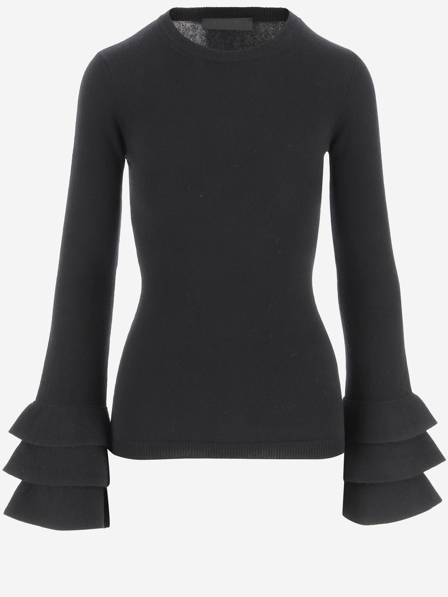 Shop Valentino Wool Pullover In Black