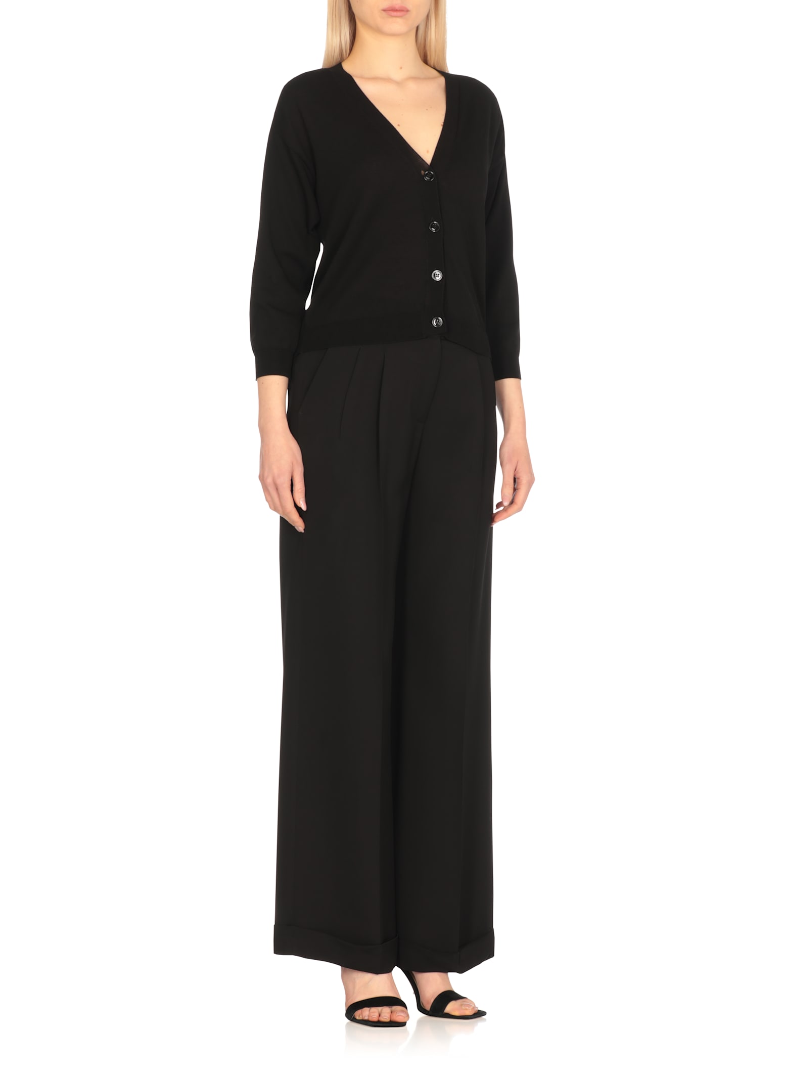 Peserico Long-sleeved Knitted Cardigan