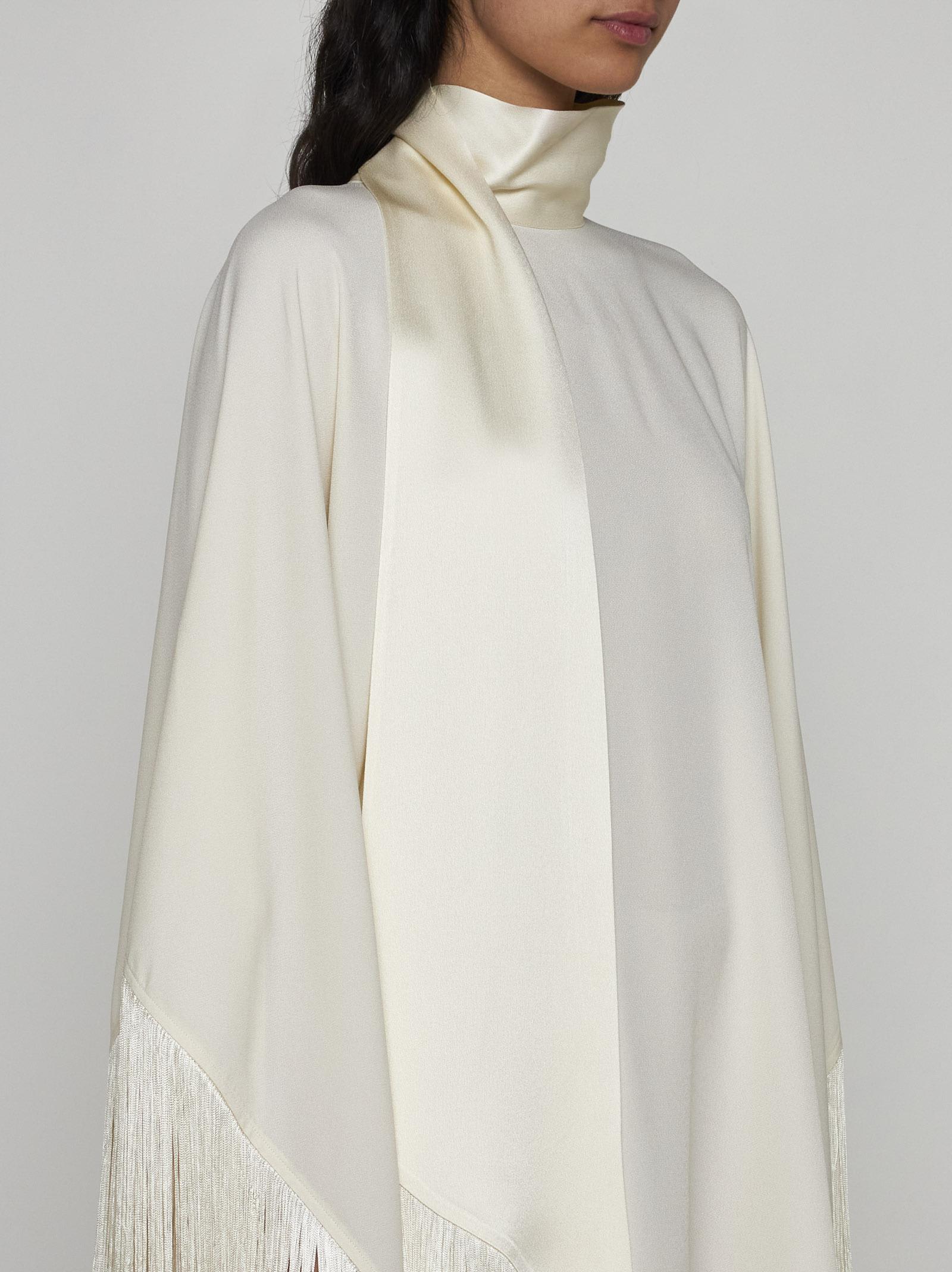 Shop Taller Marmo Mrs Ross Pohenix Viscose-blend Kaftan In White