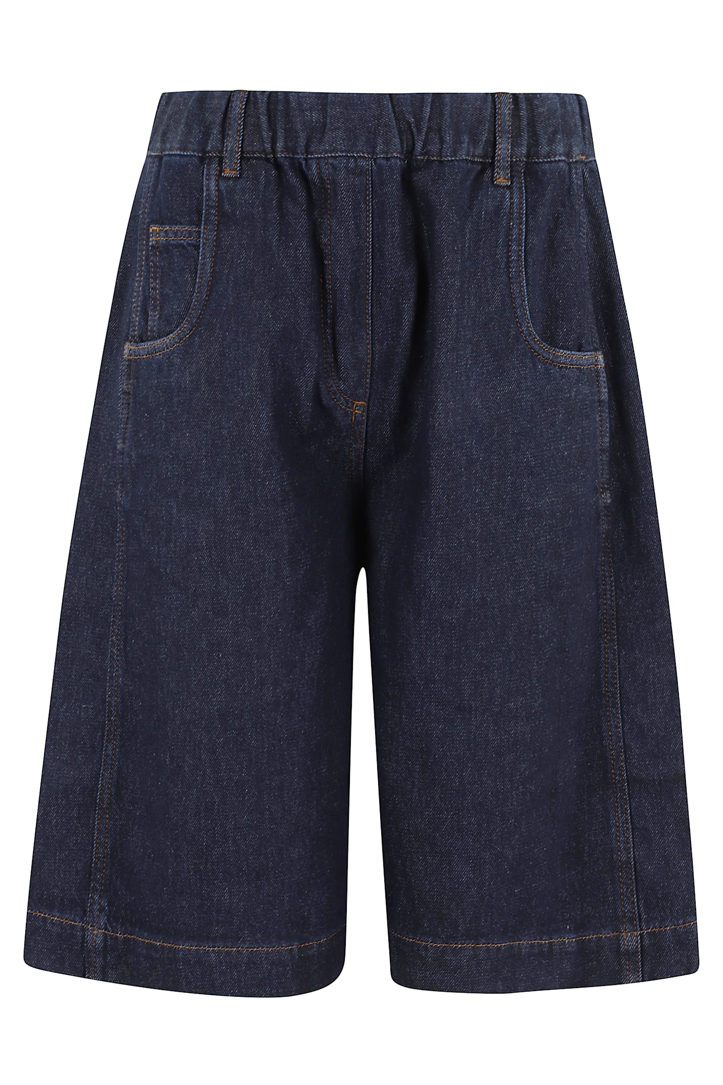 Shop Tela Bermuda In Blu