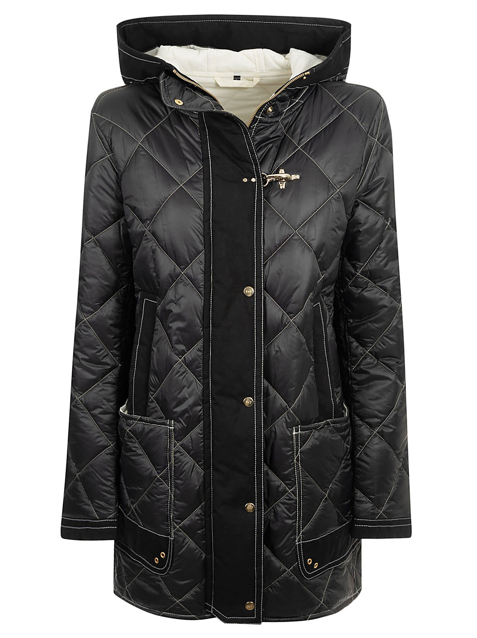 Quilted Buttoned Parka