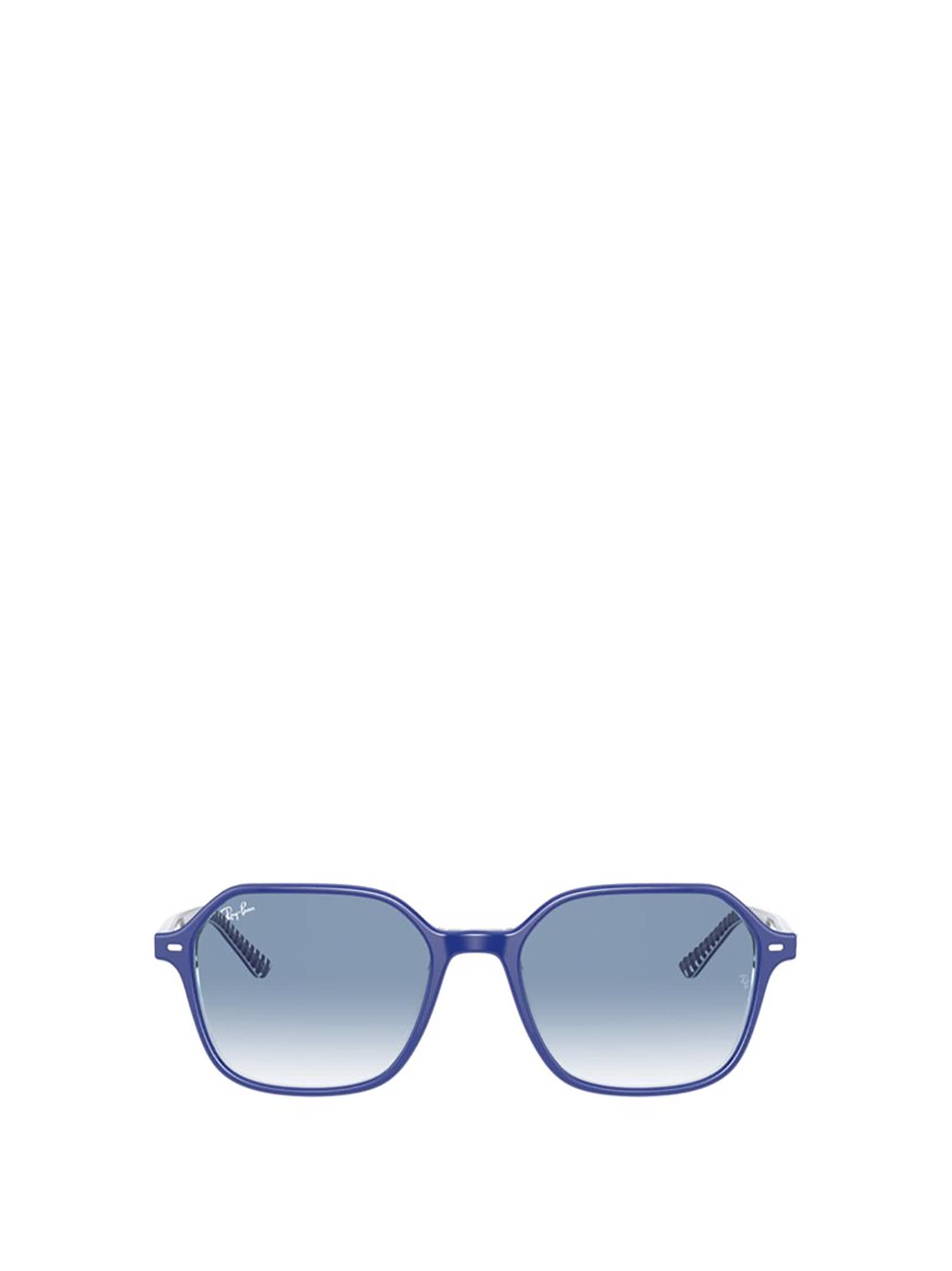 Ray-Ban Ray-ban Rb2194 Blue On Vichy Blue / White Sunglasses