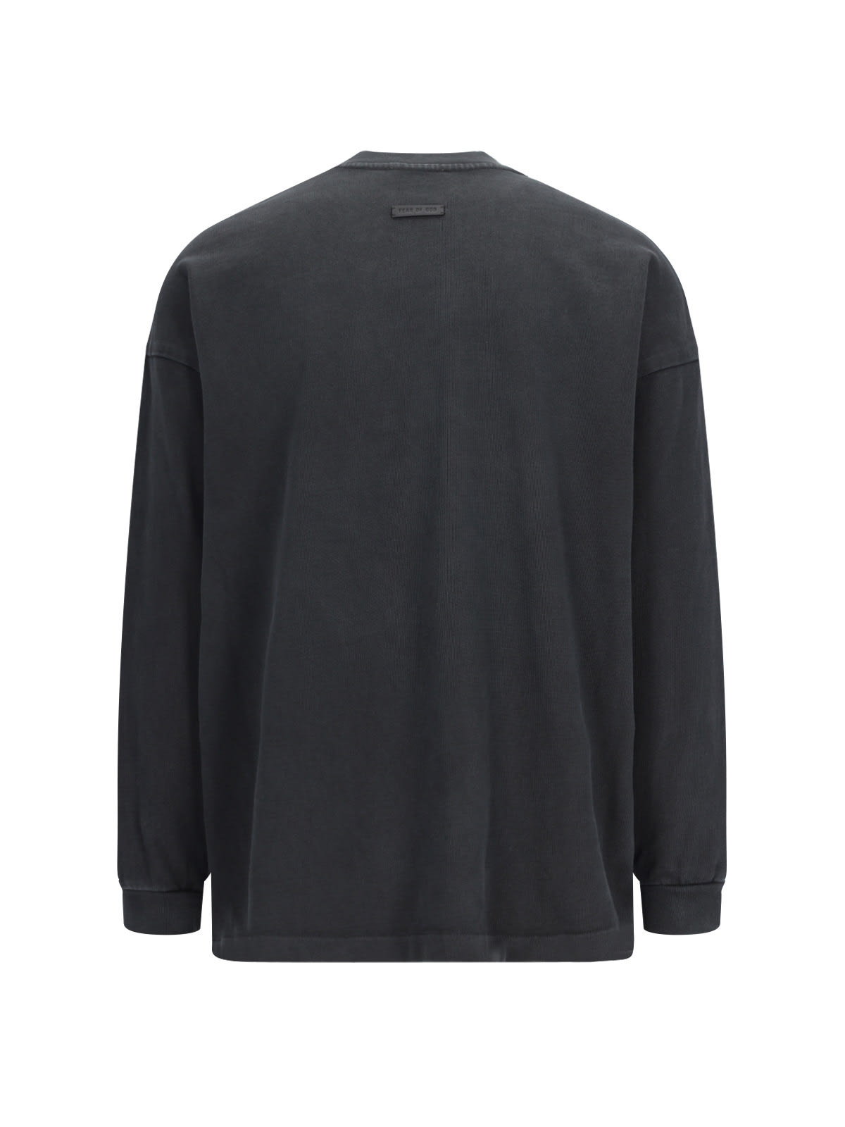 Shop Fear Of God Long-sleeved T-shirt Airbrush 8 In Black