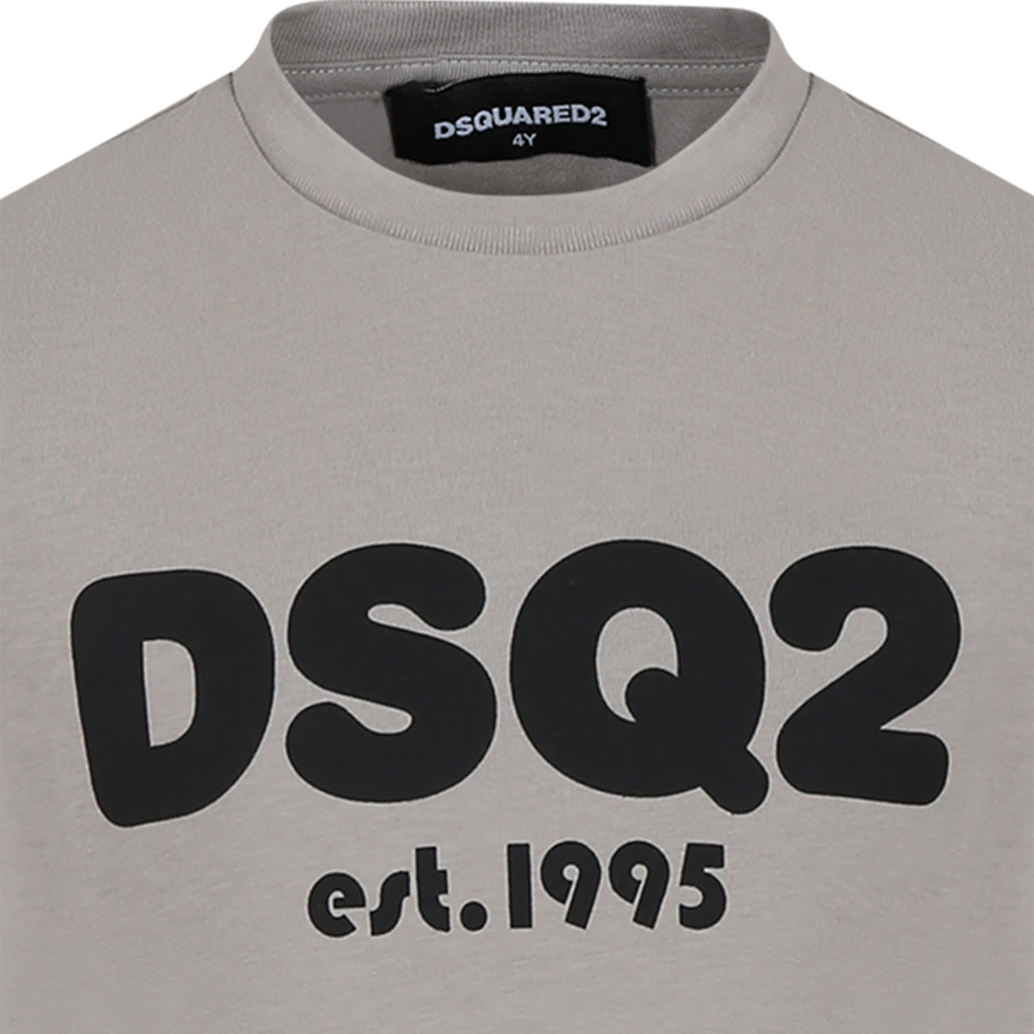 Shop Dsquared2 Grey T-shirt For Boy With Logo