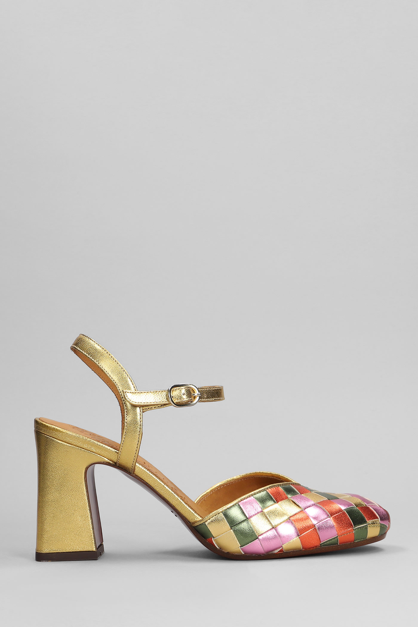 Chie Mihara Mision Sandals In Gold Leather