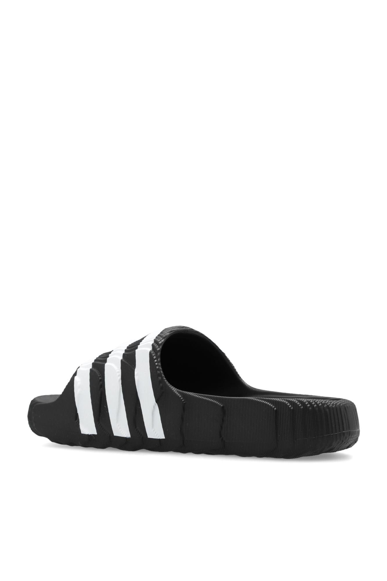 Shop Adidas Originals Adilette 22 Slides In Black