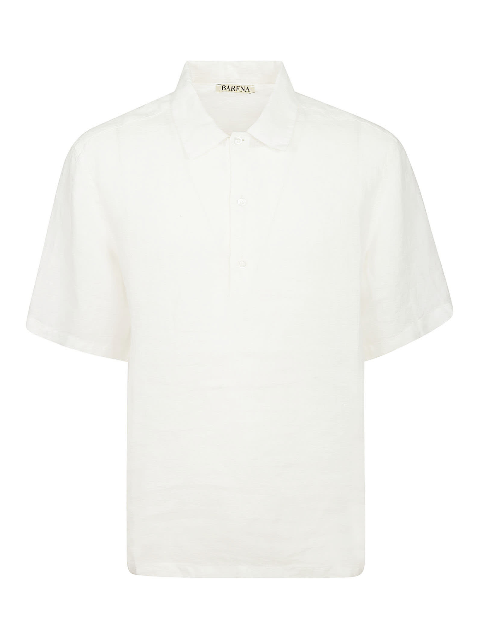 Barena Venezia Short-sleeve Linen Polo Shirt In White | ModeSens