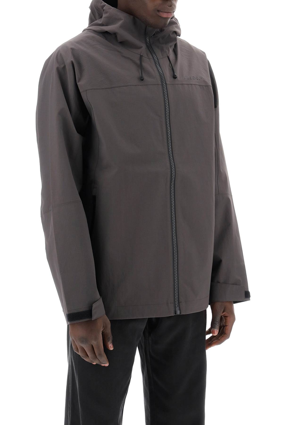 Shop Filson Waterproof Swiftwater Jacket In Raven (grey)