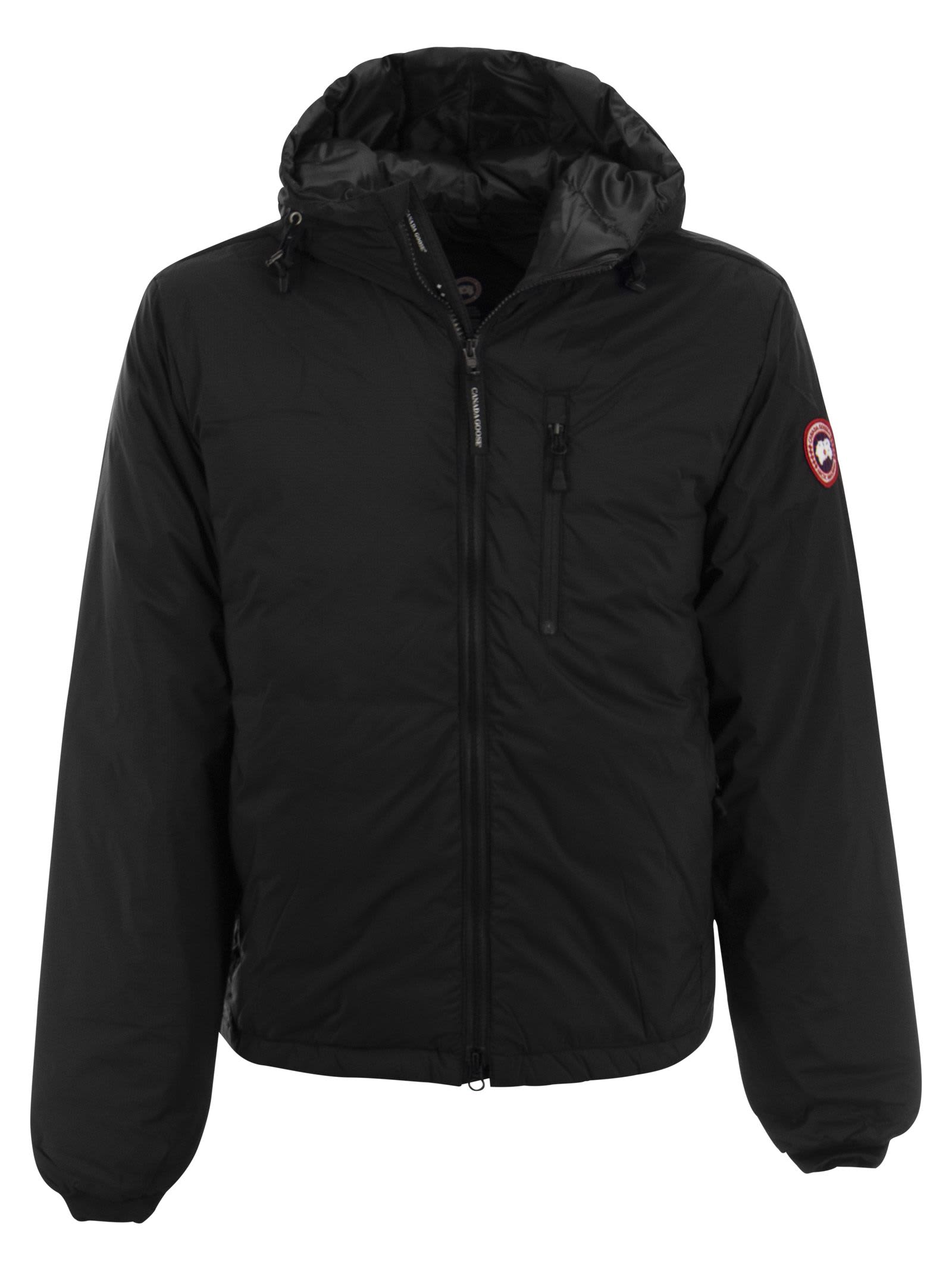 Canada Goose Lodge - Hooded Down Jacket With Matt Finish