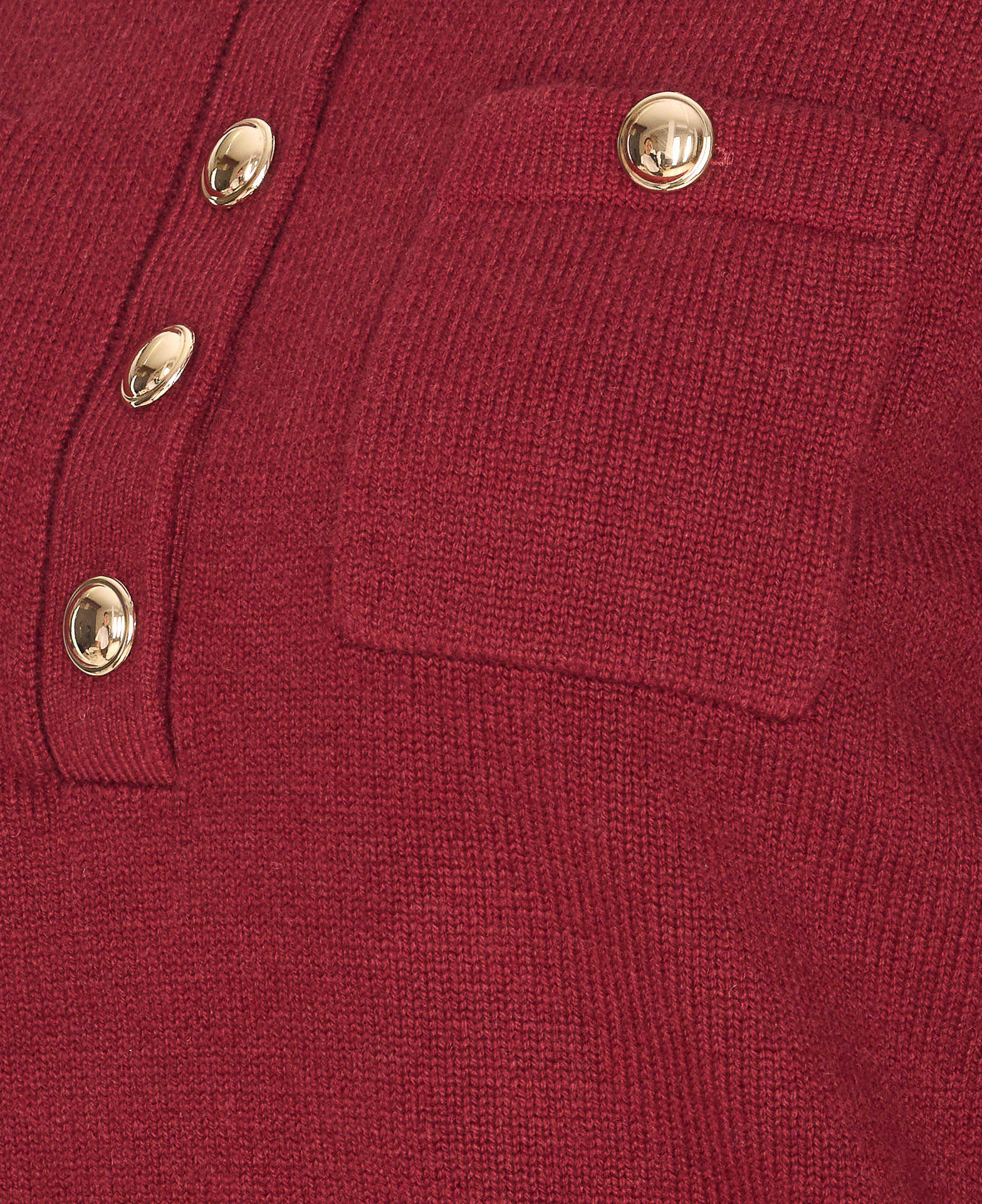 Self-portrait Contrast Collar Sweater In Red