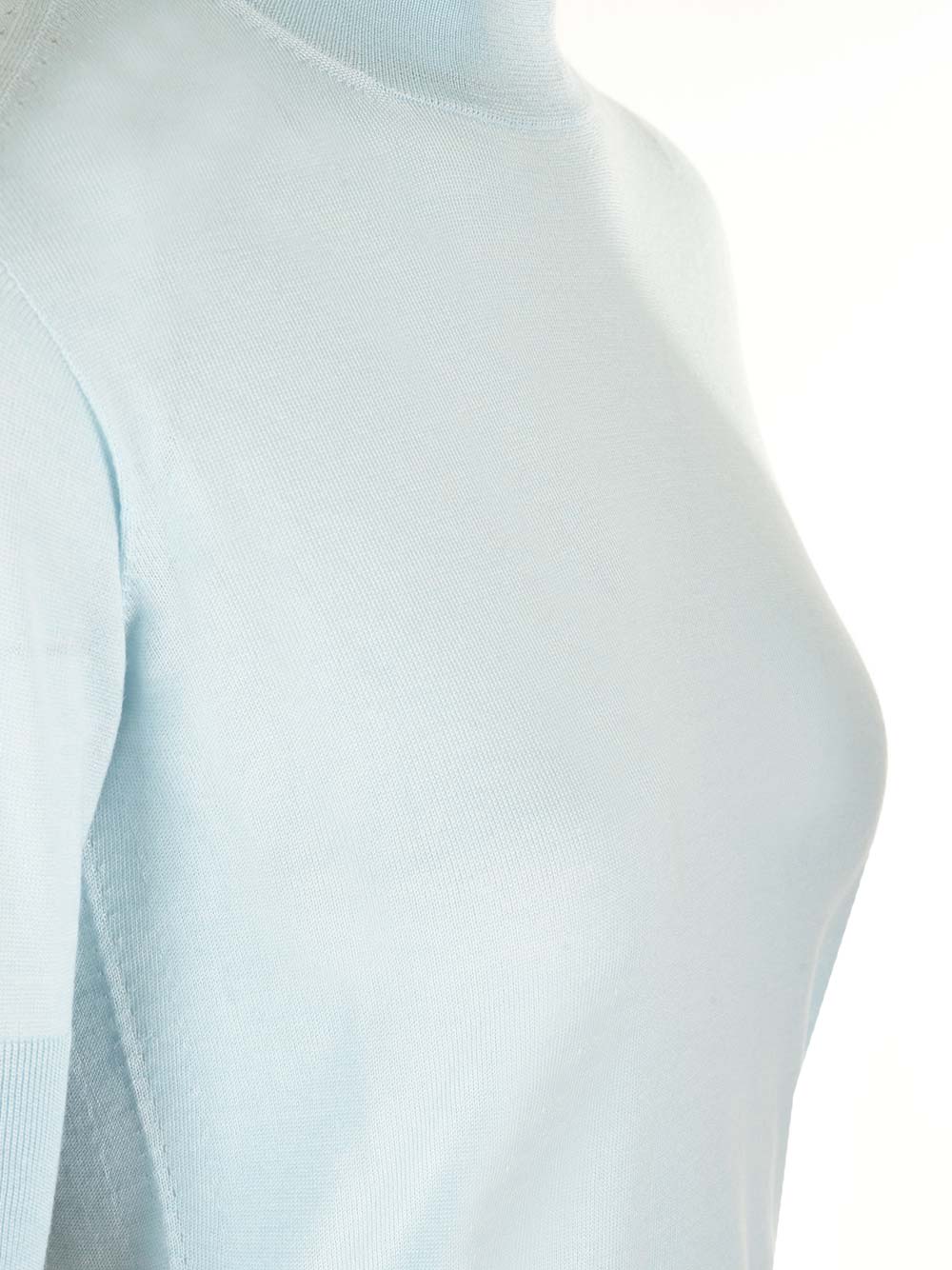 Shop Jil Sander Superfine Merino Top In Light Blue