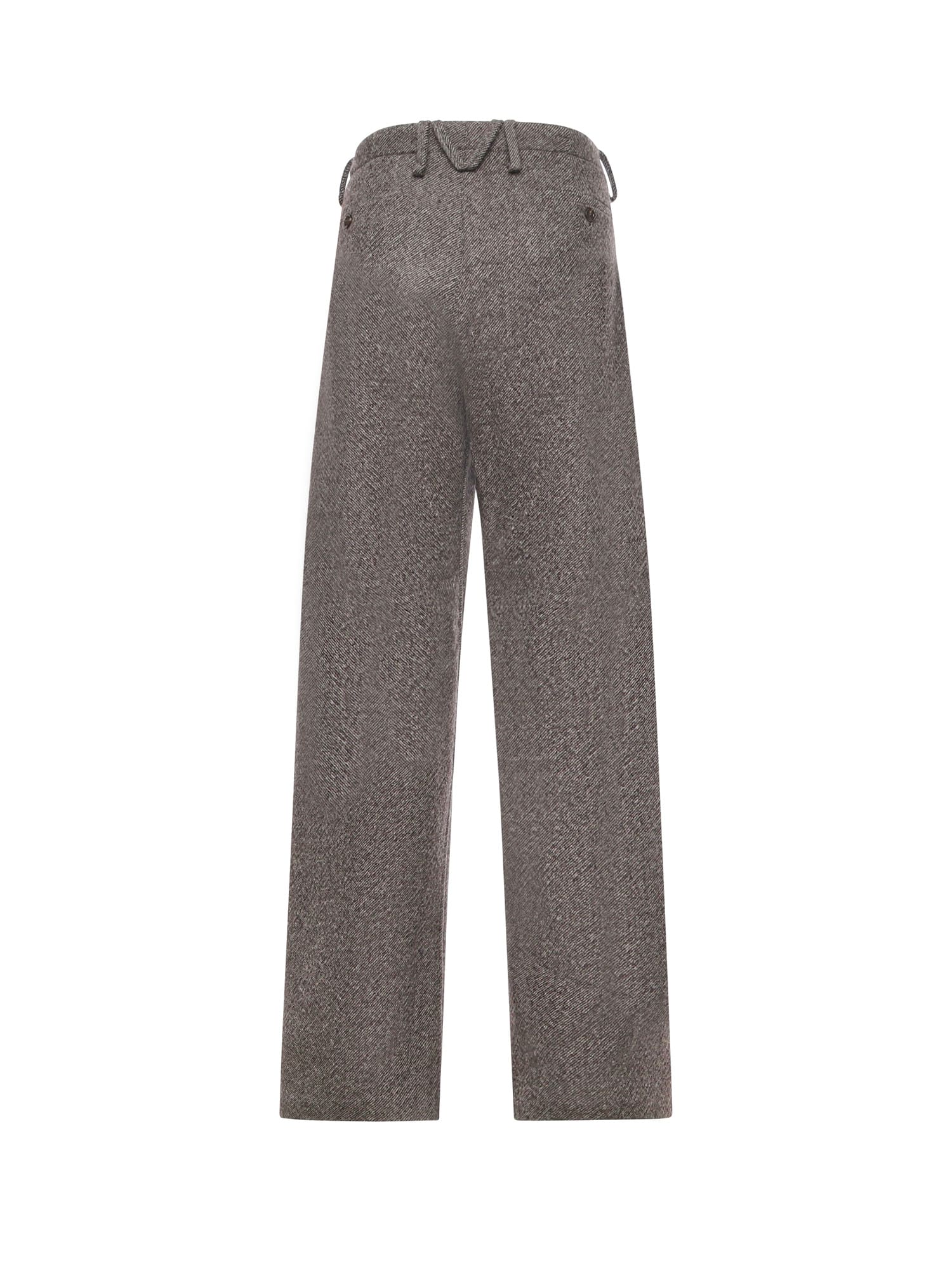 Magda Butrym Tailored Wool Trousers In Gray
