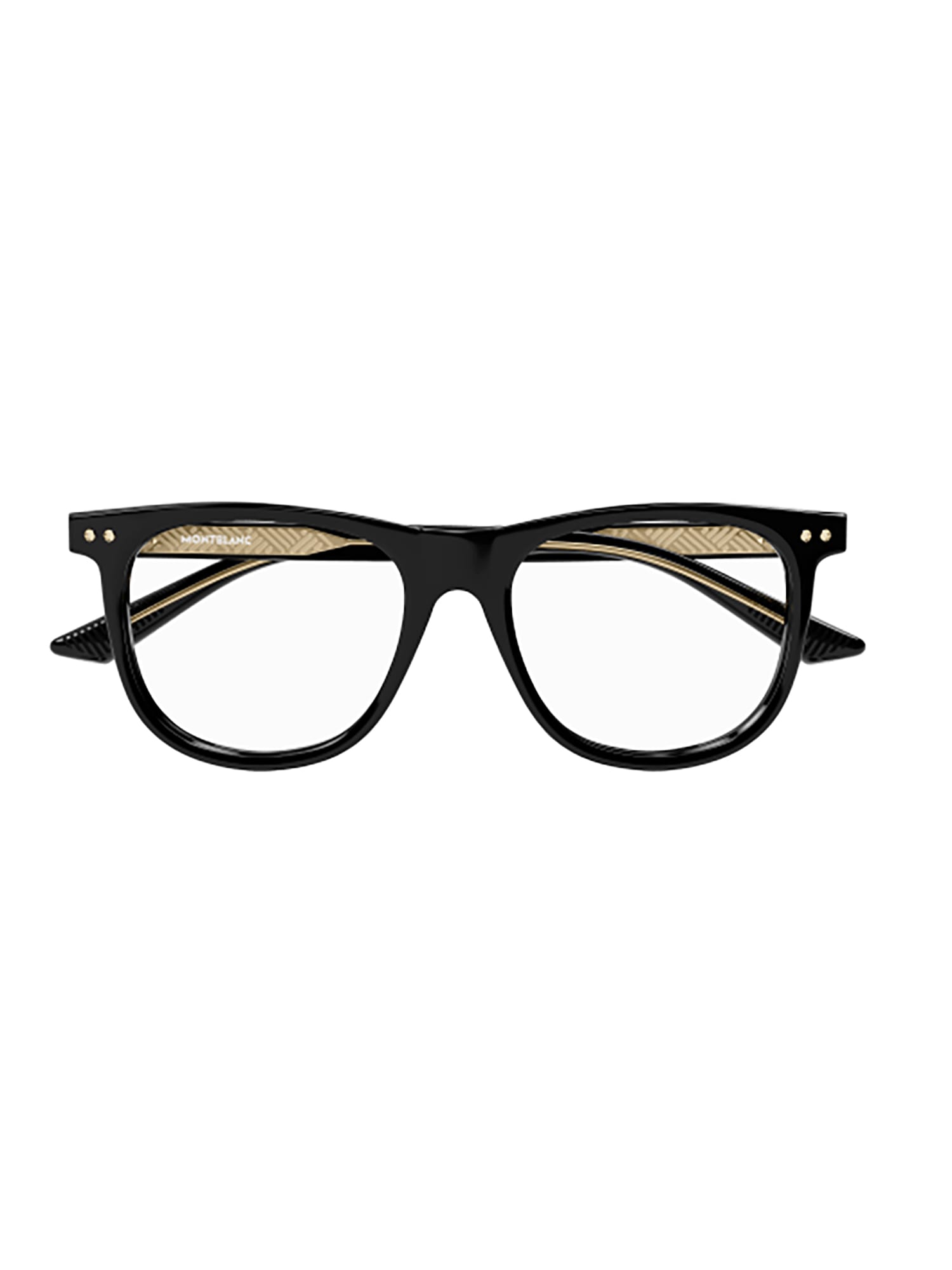 Shop Montblanc Mb0323o Eyewear In Black Black Transpare
