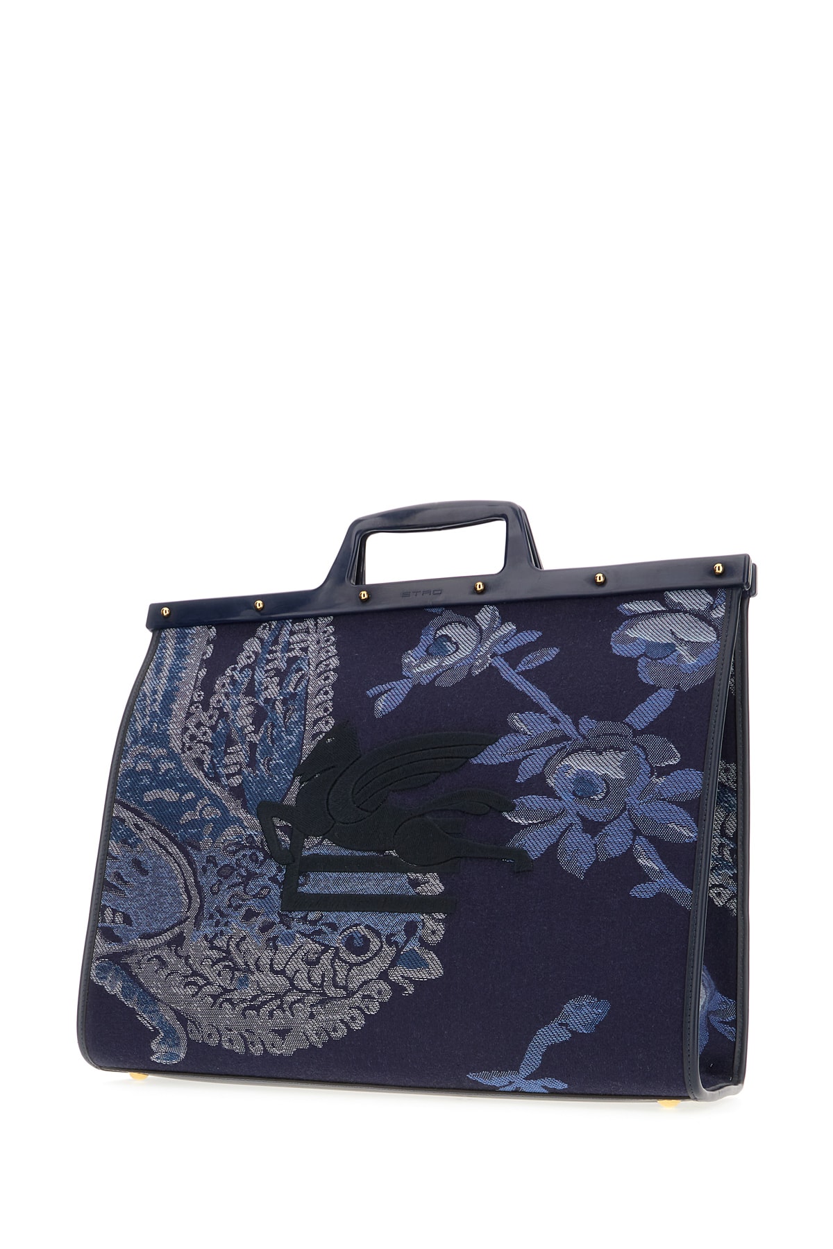 Shop Etro Embroidered Canvas Love Trotter Shopping Bag In 0200