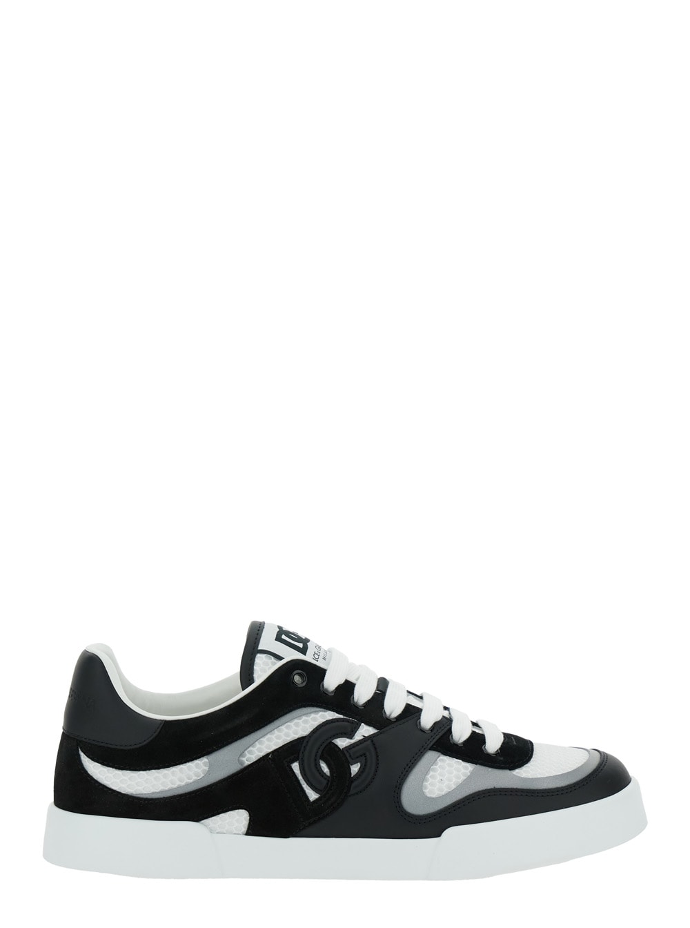 Dolce & Gabbana Round Head Low-cut Sneakers In White