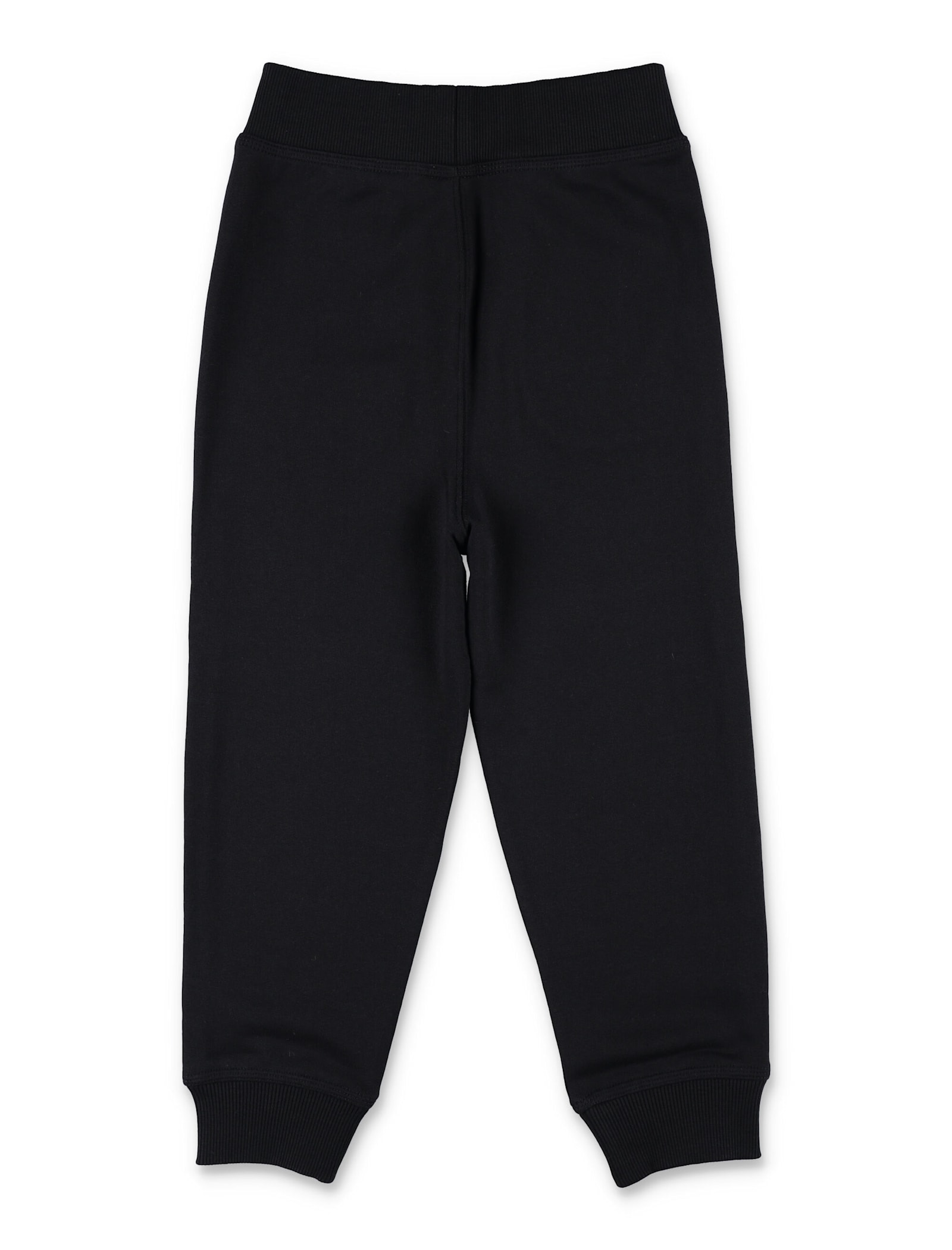 Burberry Jackson Check Trim Cotton Jogging Pants In Black