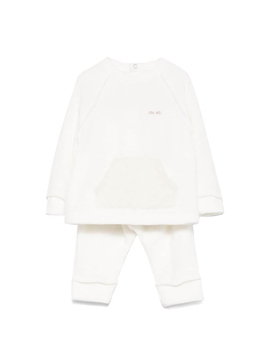 Teddy &amp; Minou Babies' Two-piece Suit In White