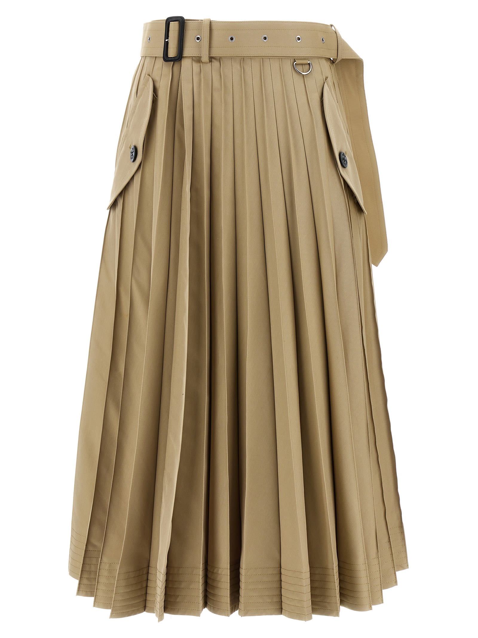 Long Pleated Skirt