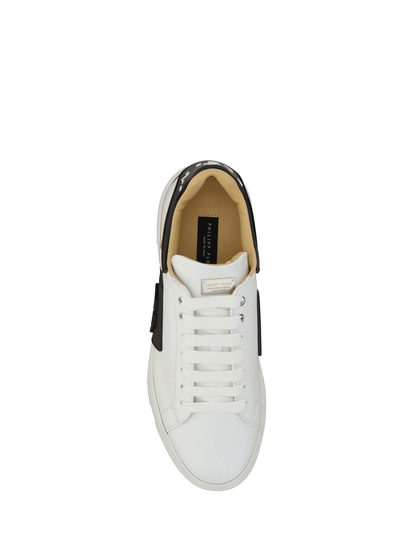 Shop Philipp Plein Hexagon Low-top Sneakers Sneakers In Bianco