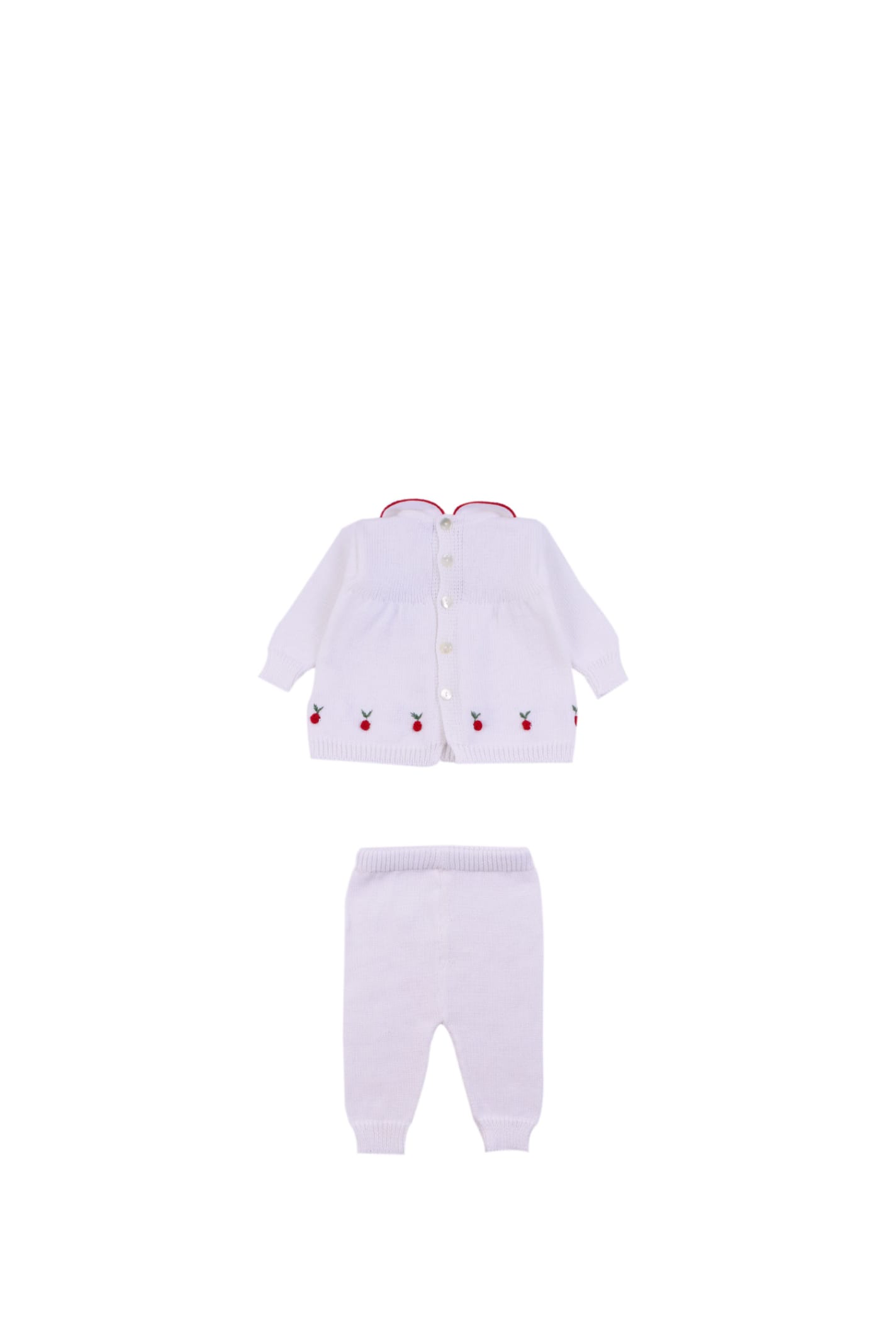 Shop Piccola Giuggiola Cotton Suit In White