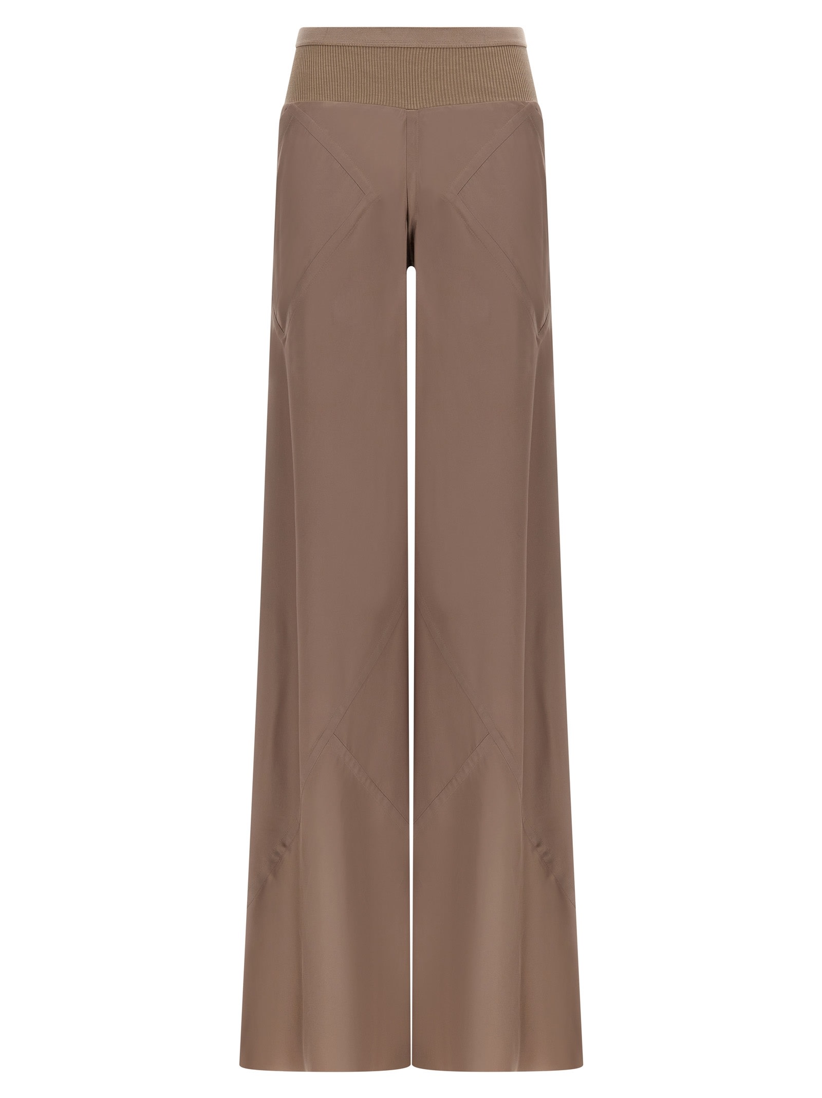 Rick Owens Brown Viscose Blend Pants In Brown