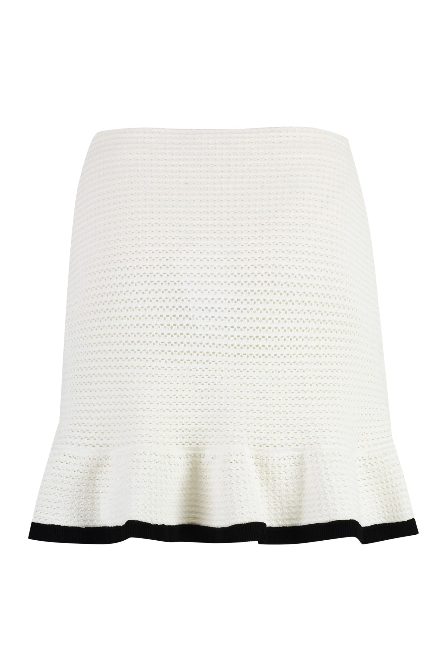 SELF-PORTRAIT KNITTED MINI SKIRT 