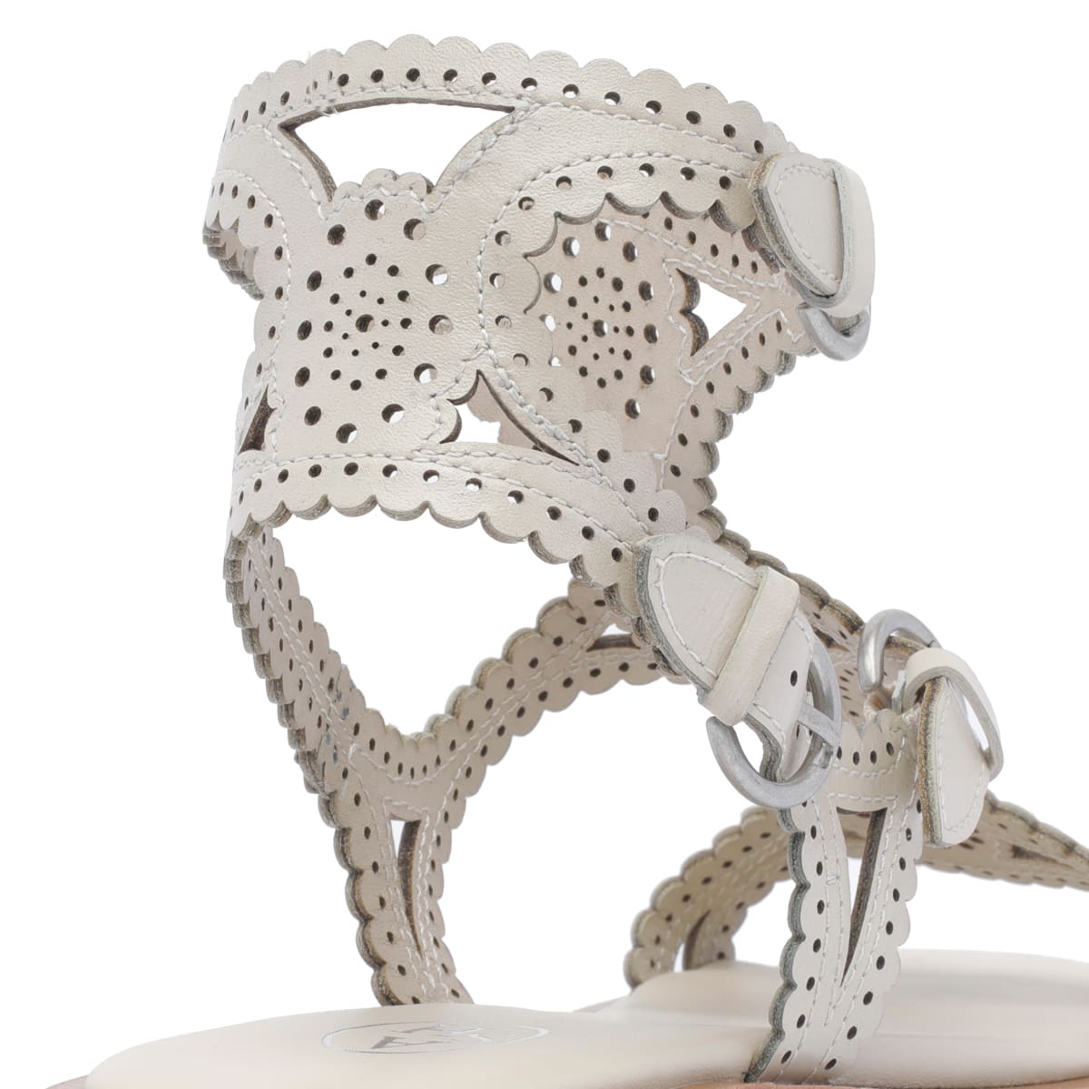 Ash Paprika Talc Flat Sandal