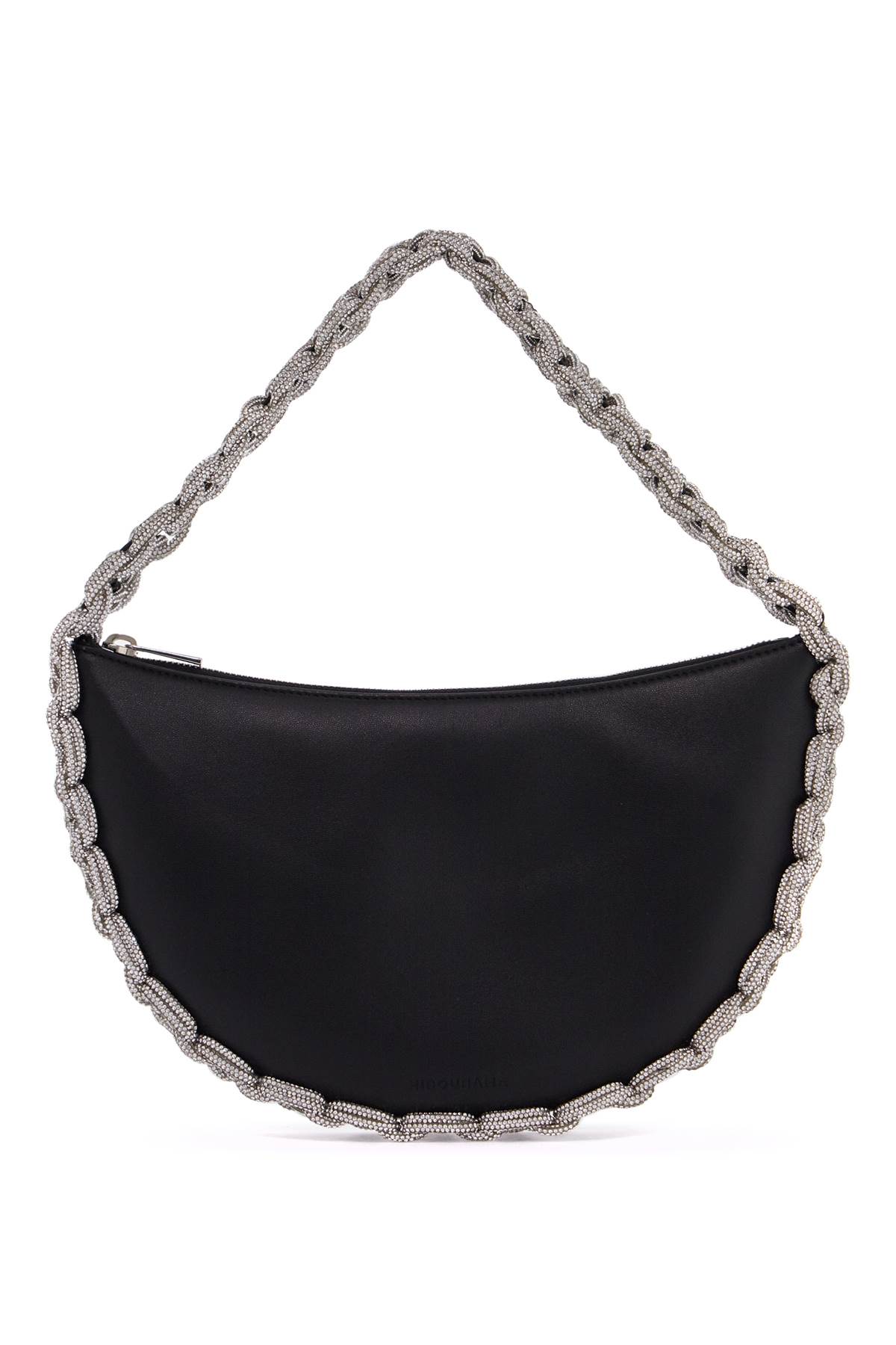 Shop Hibourama Cloe Handbag With Crystals In Black/crystal (black)