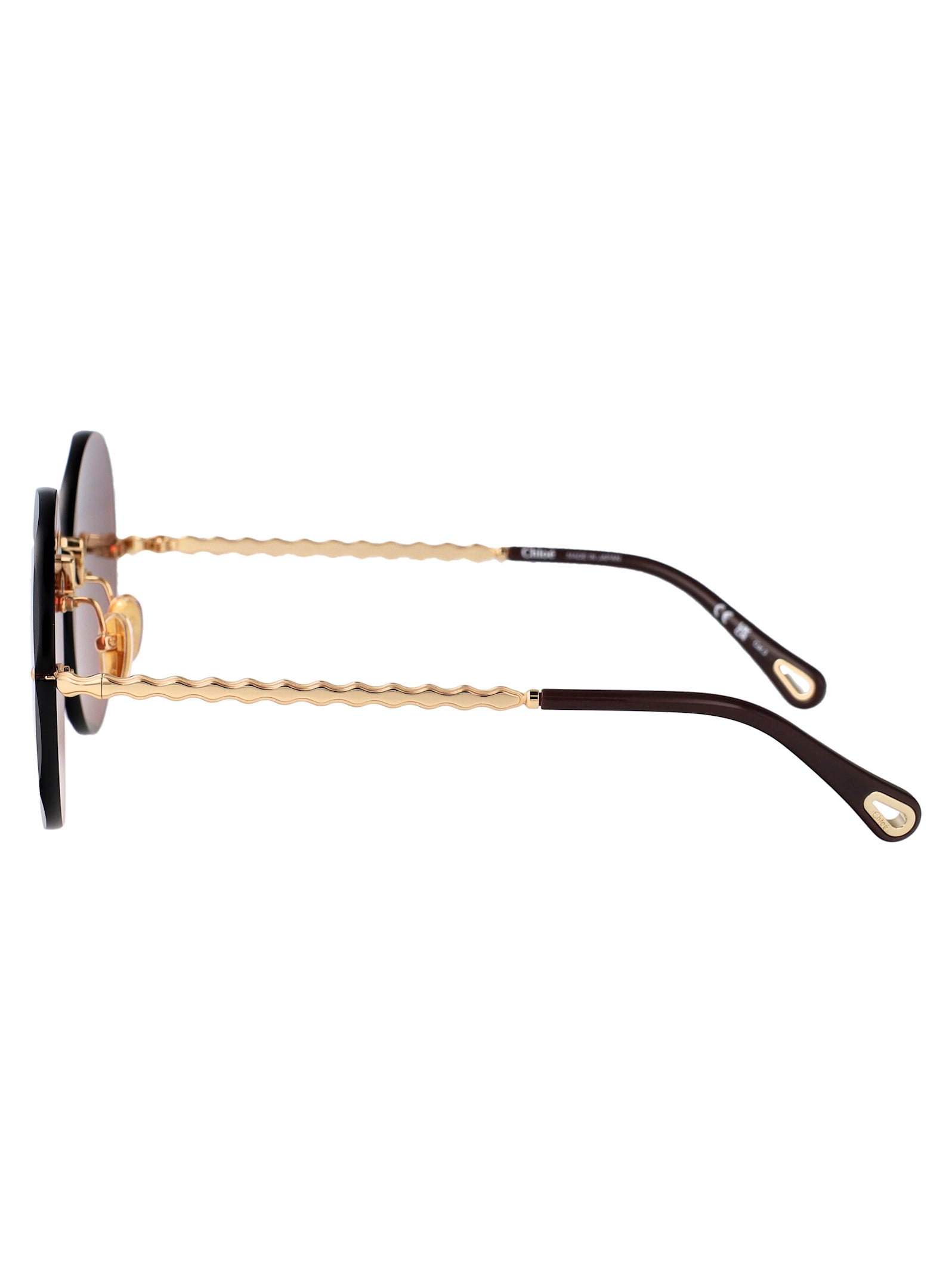 Chloé Ch0254s Sunglasses In Gold-gold-red