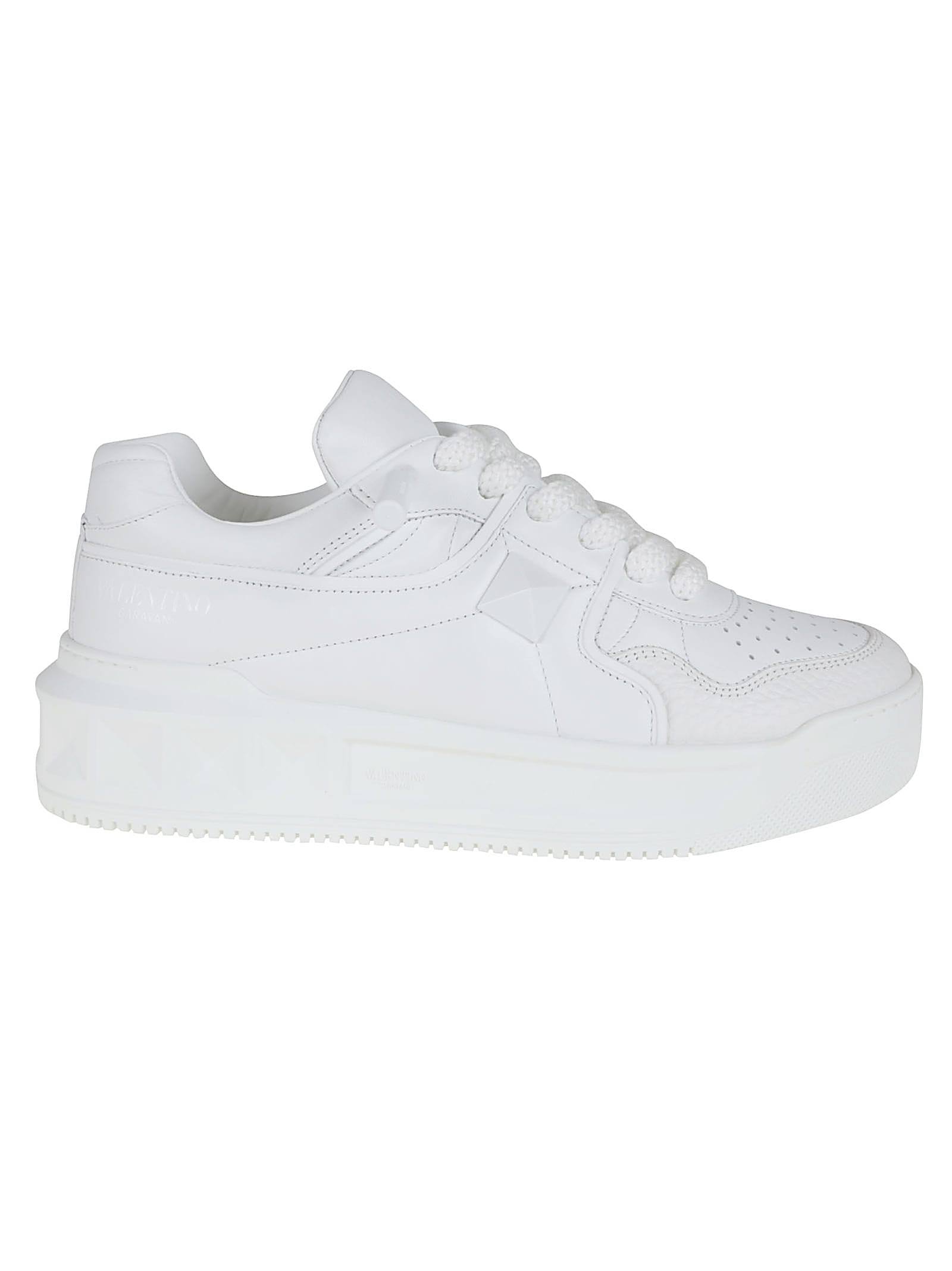 Shop Valentino Sneaker One Stud Xl In Bo Bianco