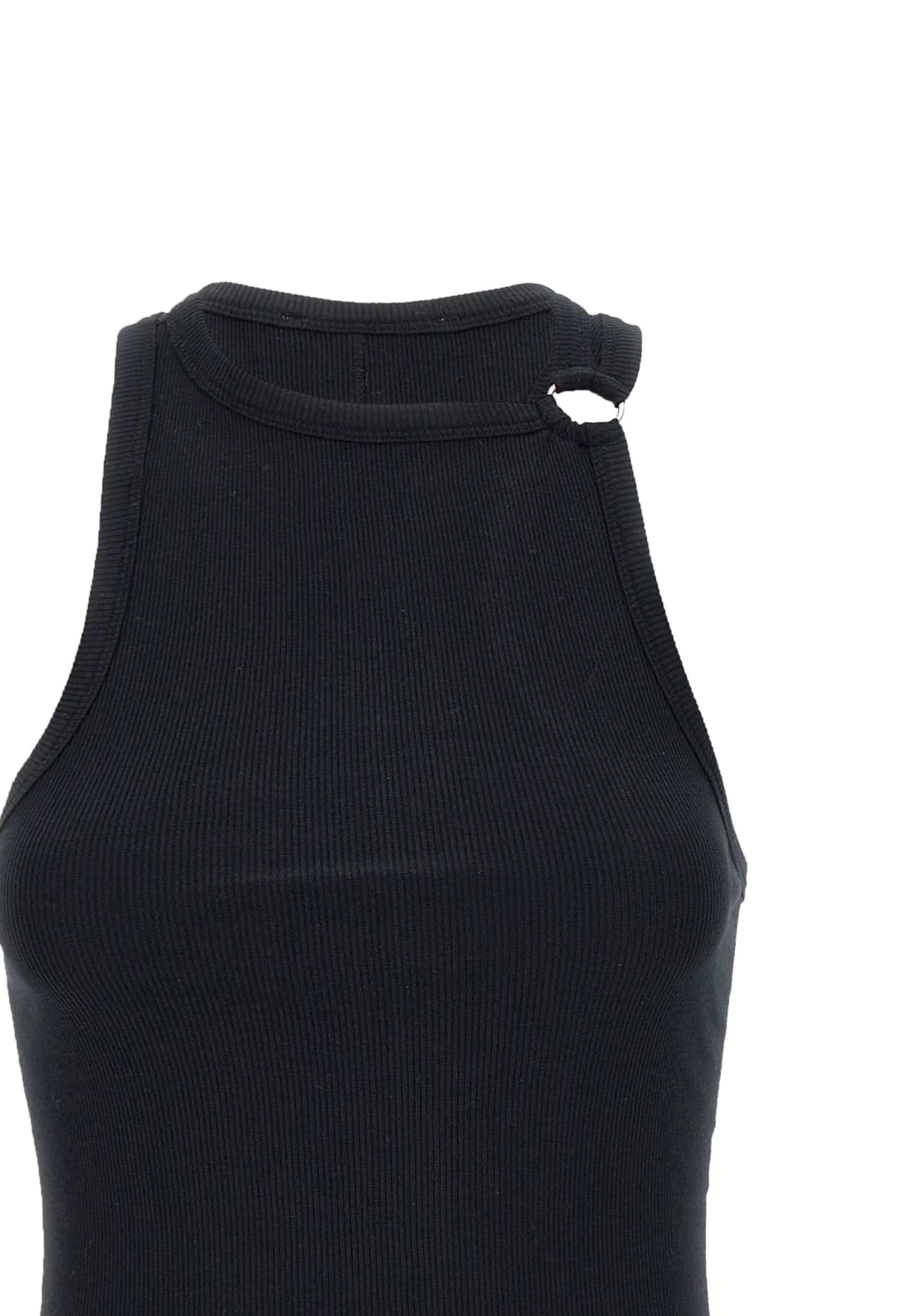 Shop Iro Polinae Cotton Top In Black