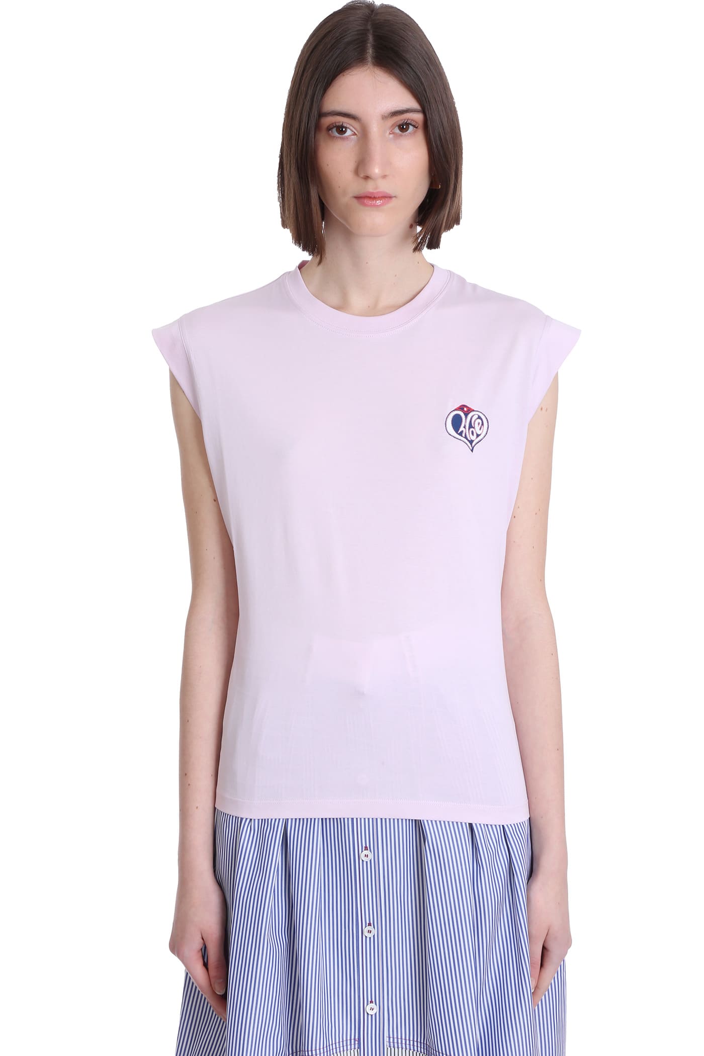 Chloé Topwear In Rose-pink Cotton