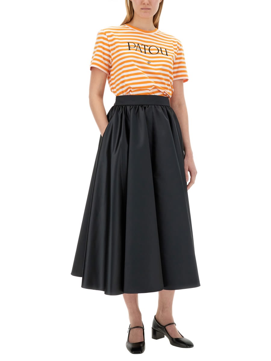 Shop Patou Maxi Skirt In Black