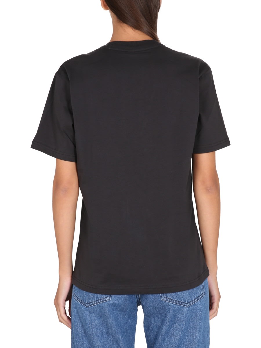 Shop Sunnei T-shirt With Logo In Black