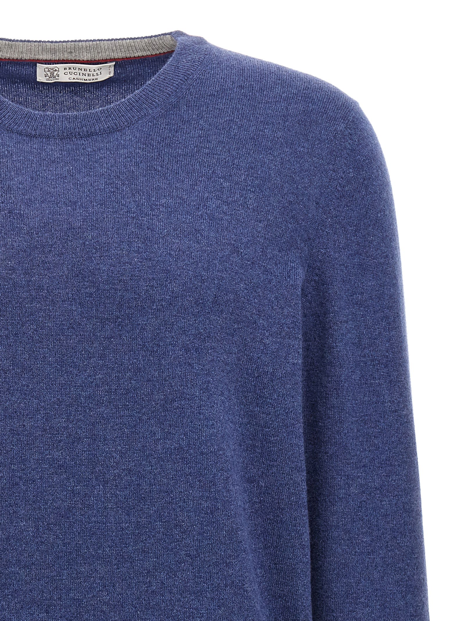 Shop Brunello Cucinelli Cashmere Sweater In Light Blue